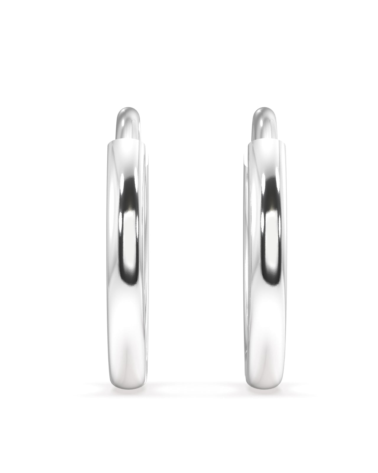 Evergreen Silver Hoops - Multiple Sizes