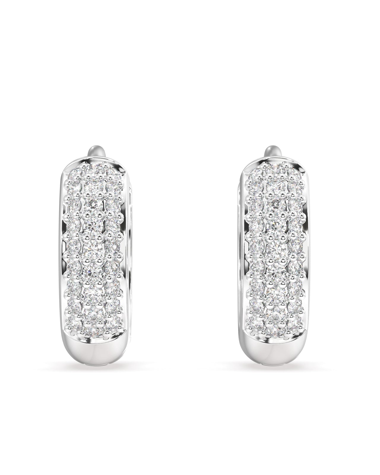 Zirconia thick hoops - multiple sizes - Pair