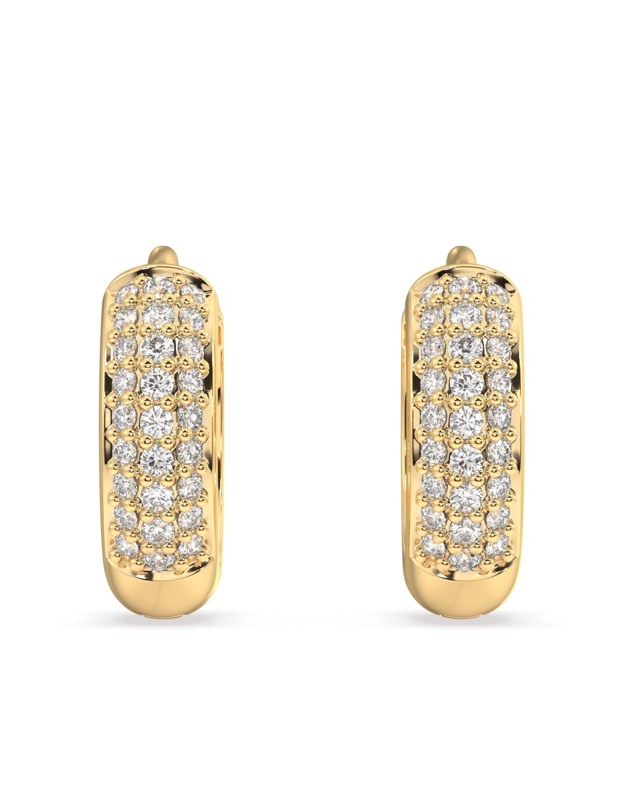 Zirconia thick hoops - multiple sizes - Pair