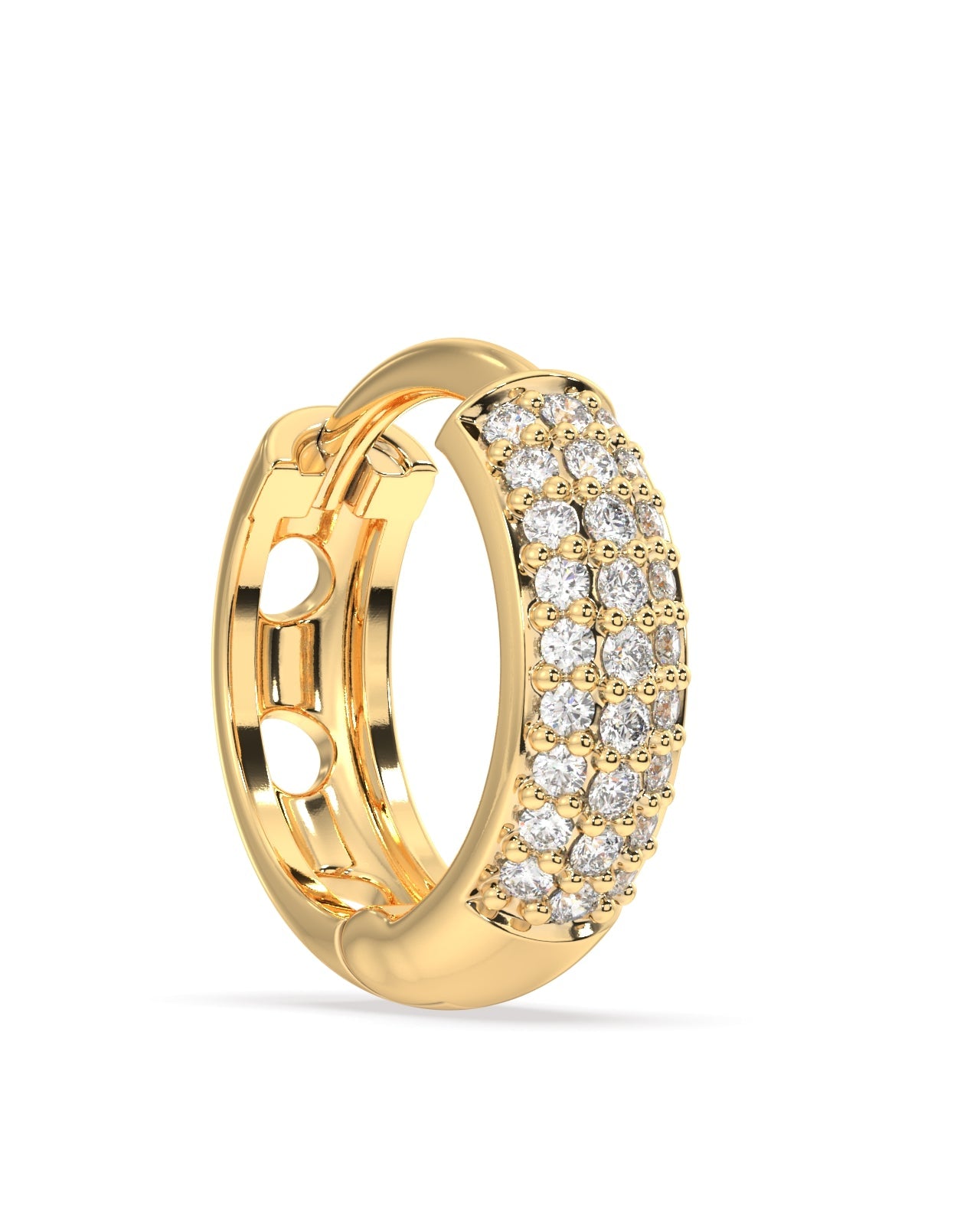 Zirconia thick hoops - multiple sizes - Pair