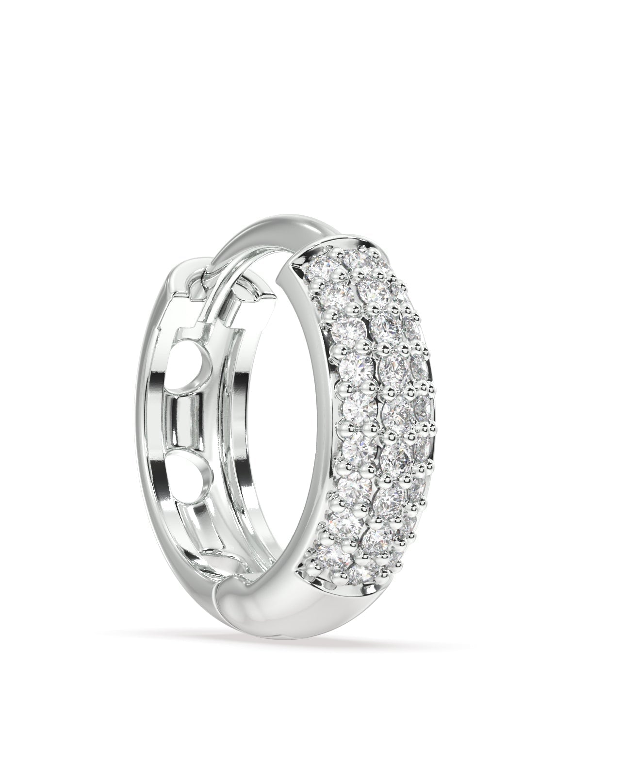Zirconia thick hoops - multiple sizes - Pair
