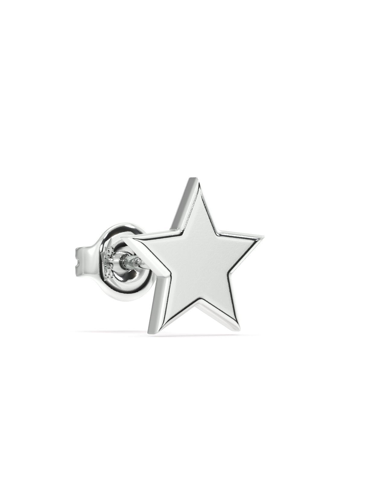 Mismatched Star with a moon combination stud earring - Pair