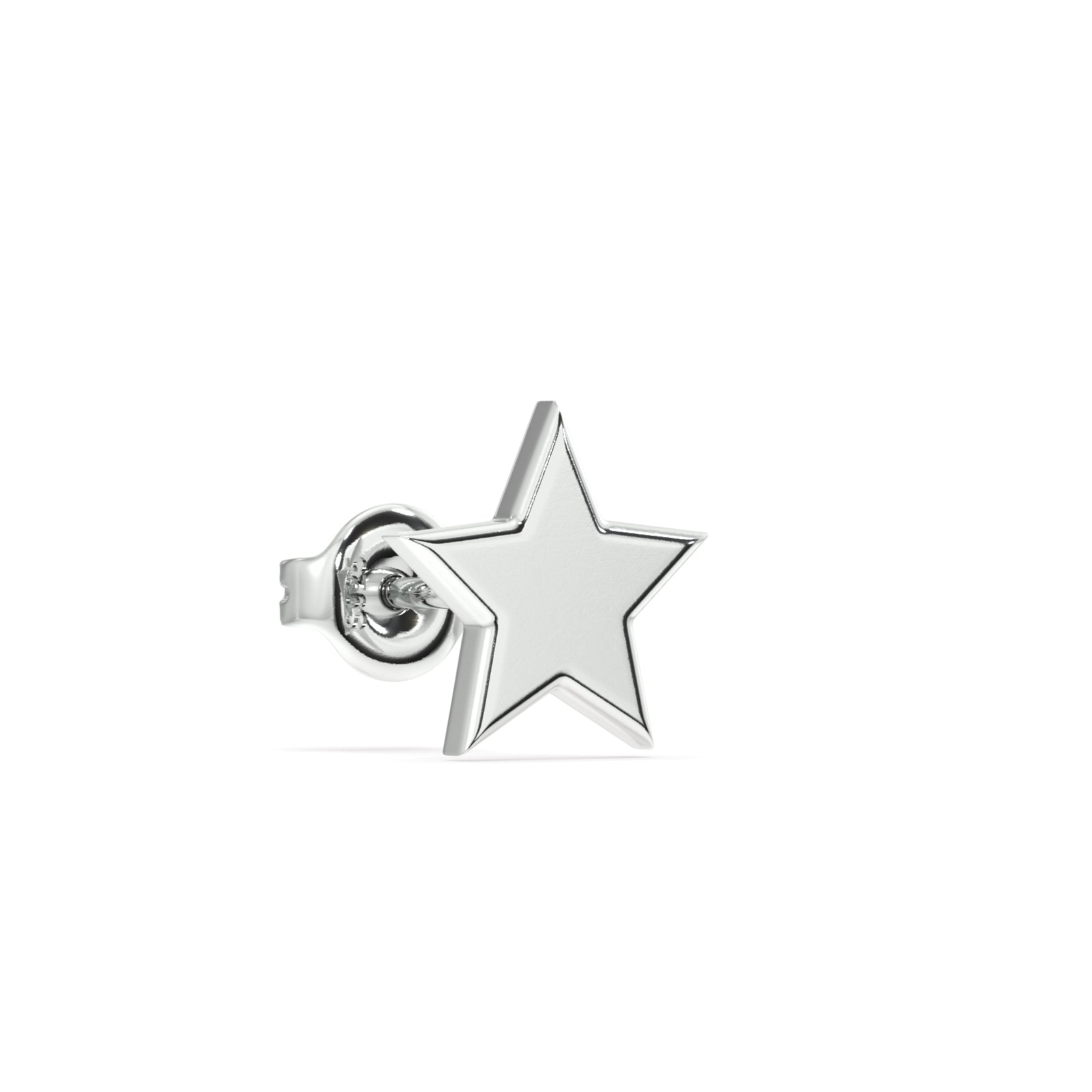 Mismatched Star with a moon combination stud earring - Pair