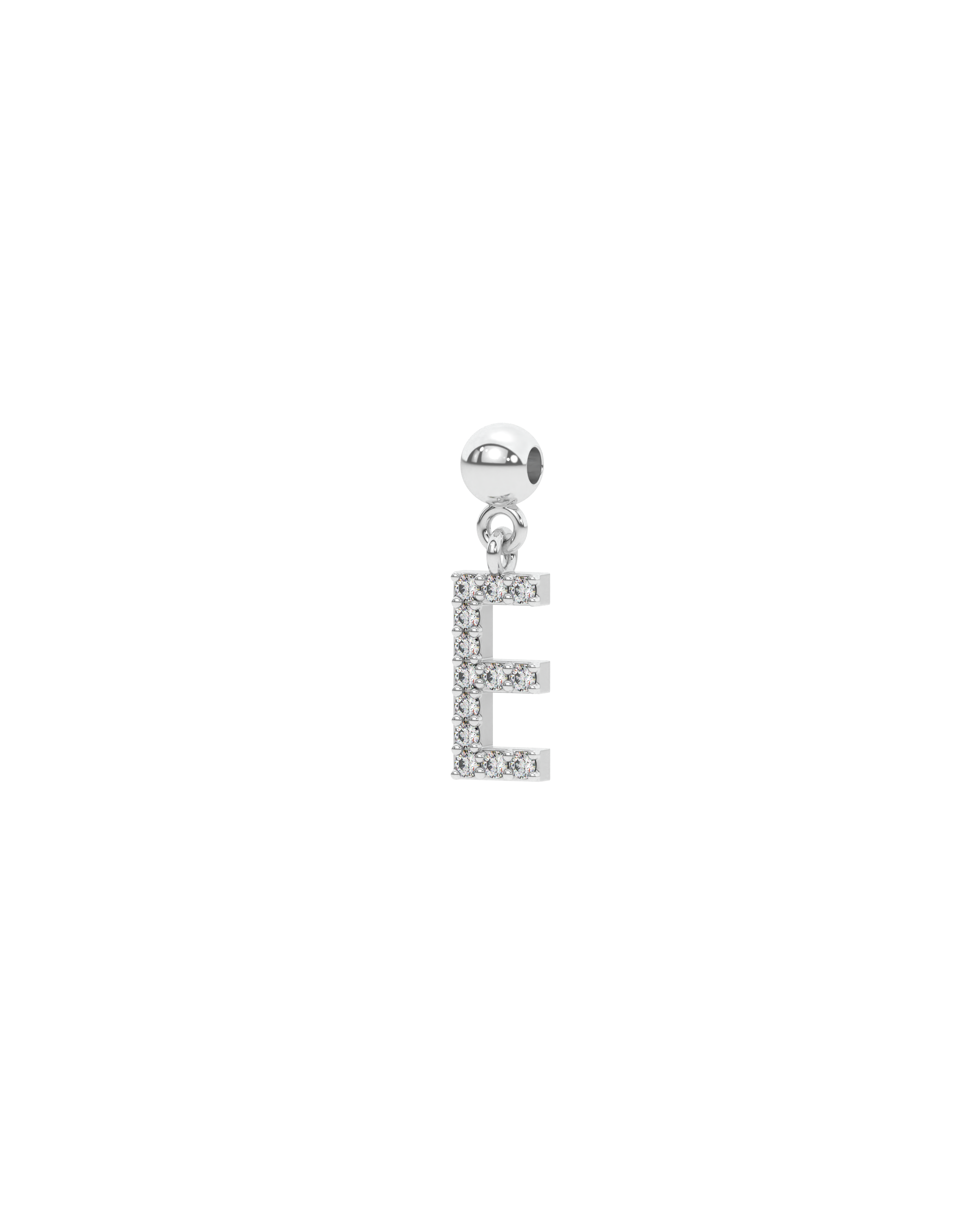 Letter "E" bead charm