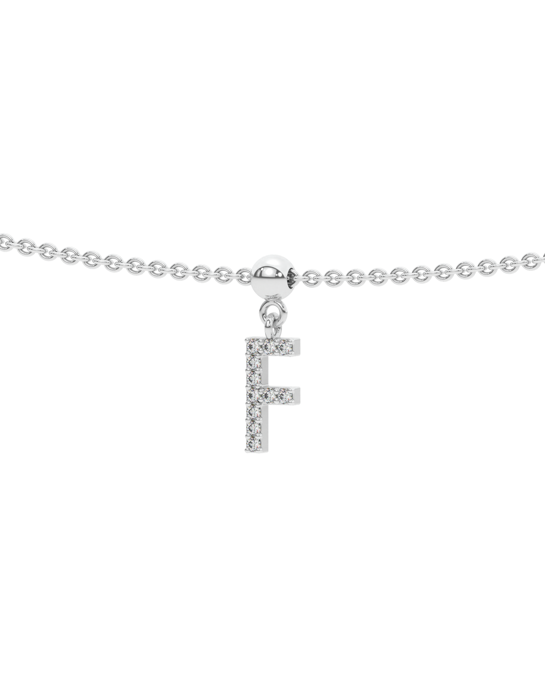 Letter "F" Bead Charm