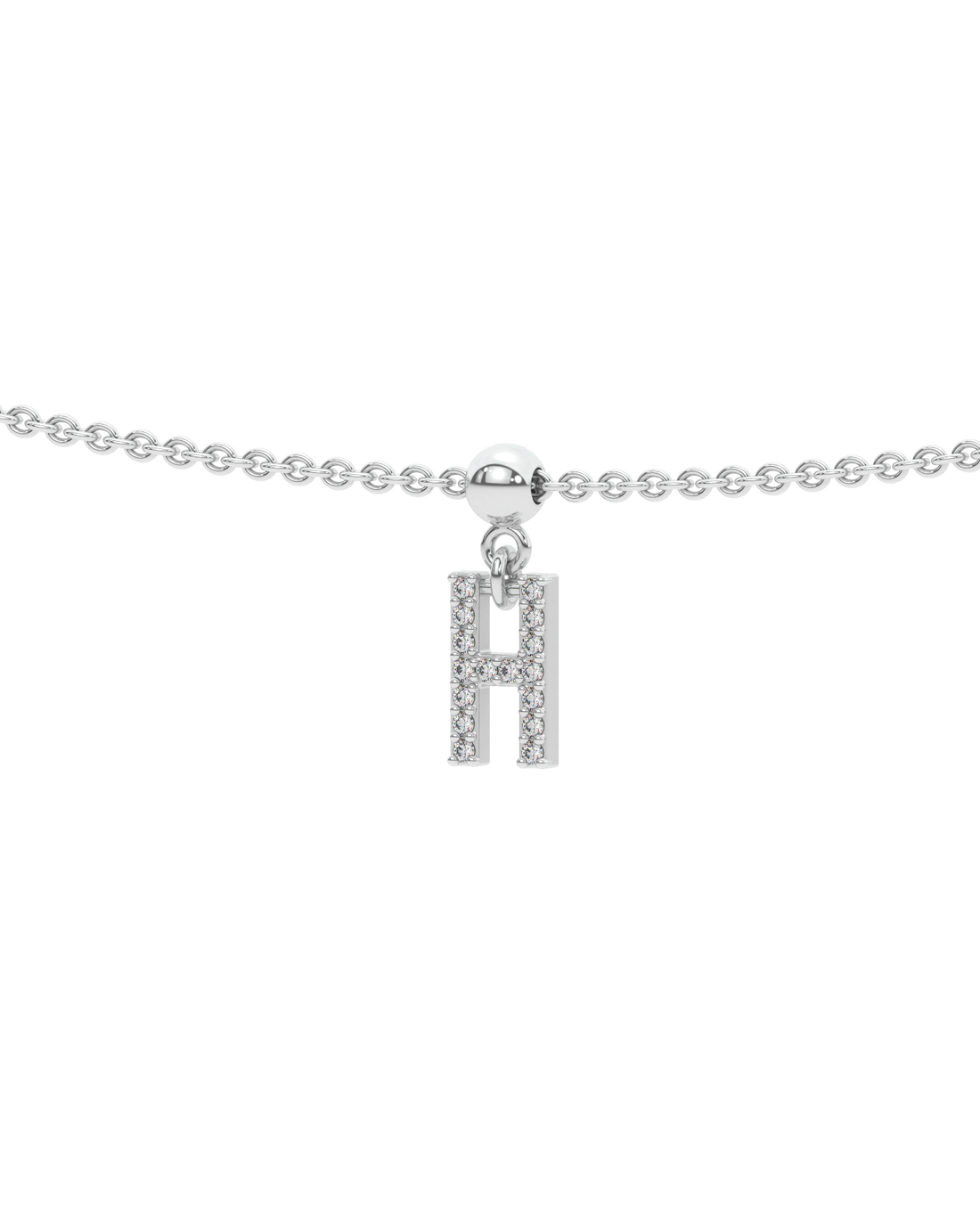 Letter "H" Bead Charm