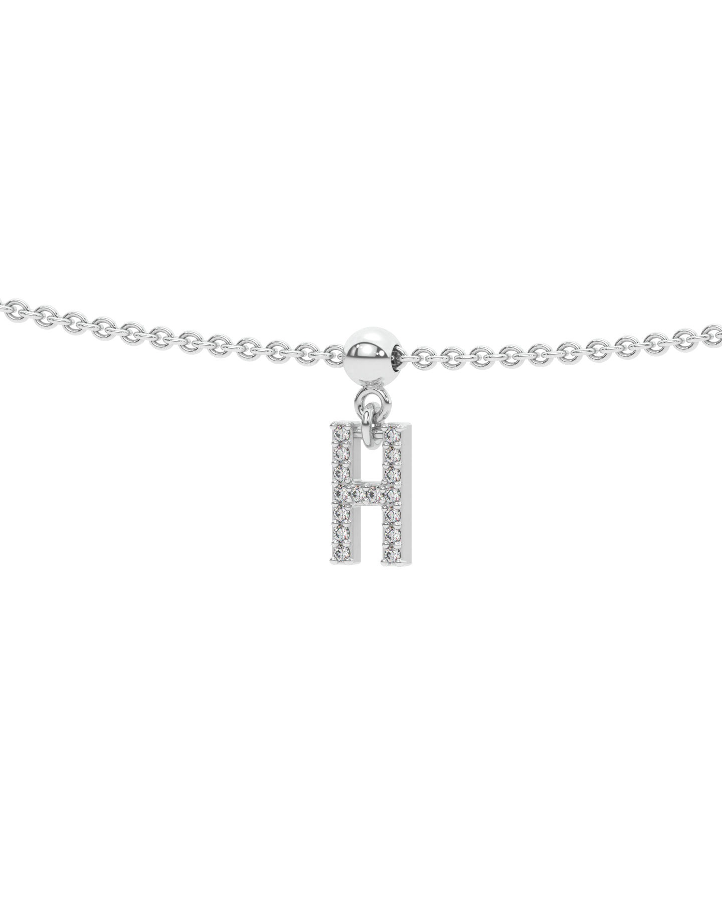 Letter "H" bead charm