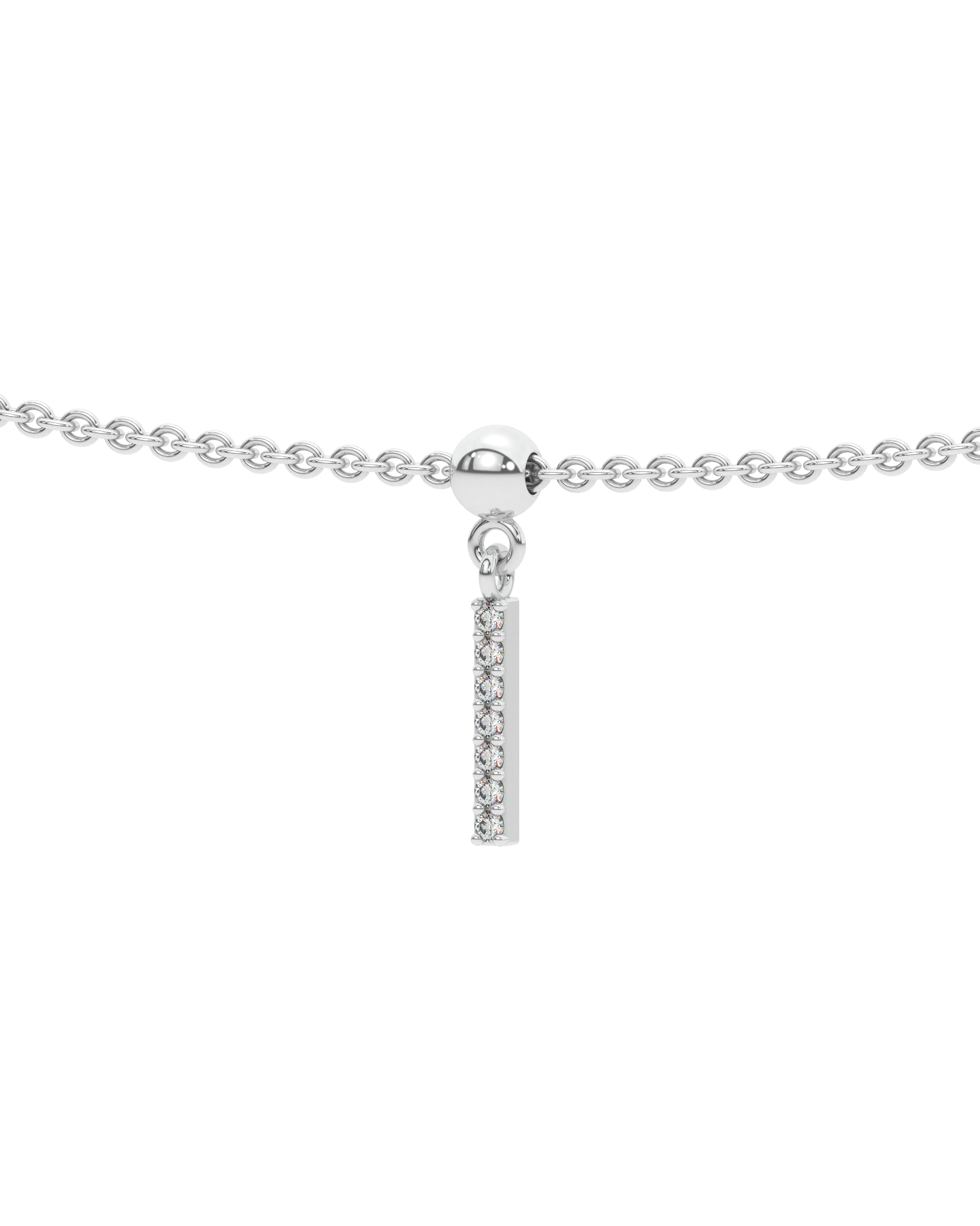 Letter "I" bead charm