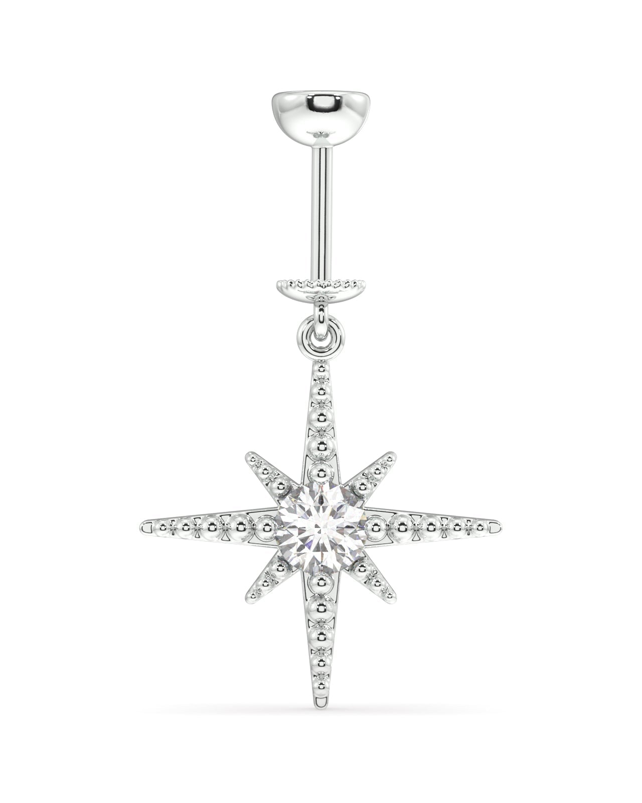 Zirconia snow burst - Screw Helix Hanging