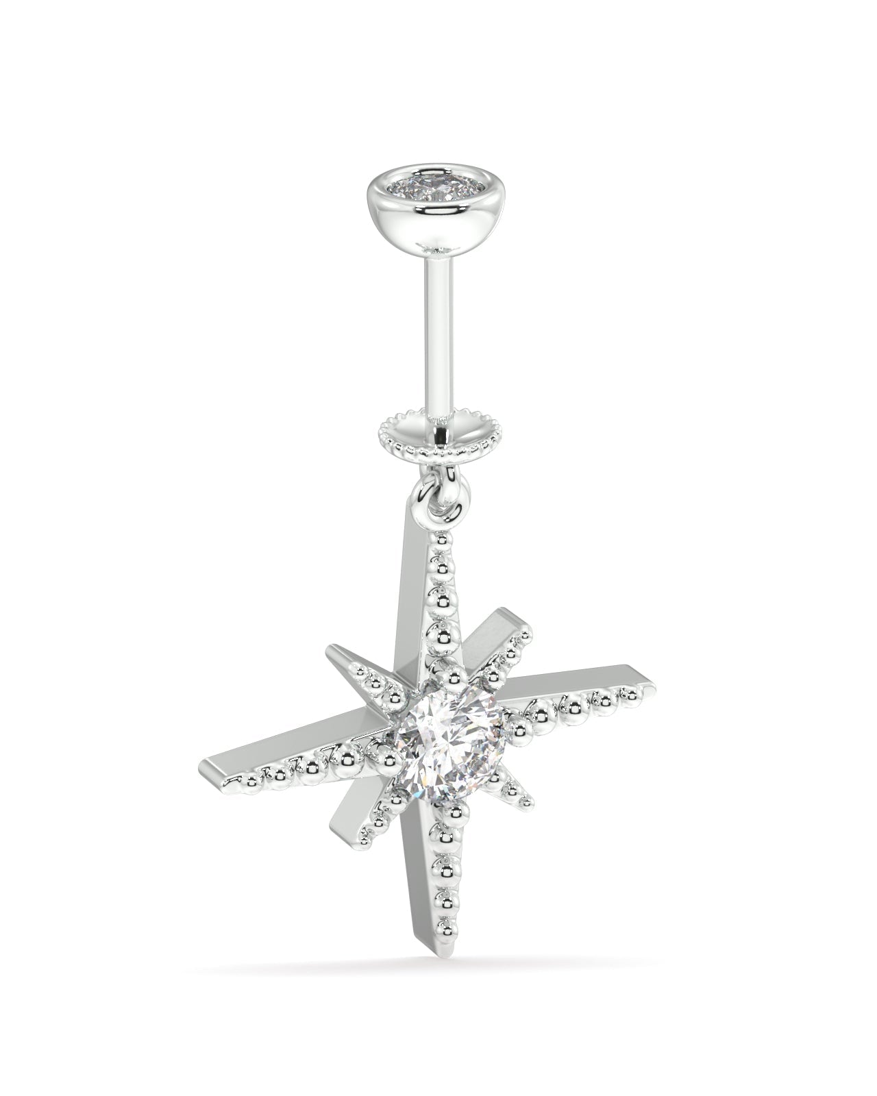 Zirconia snow burst - Screw Helix Hanging
