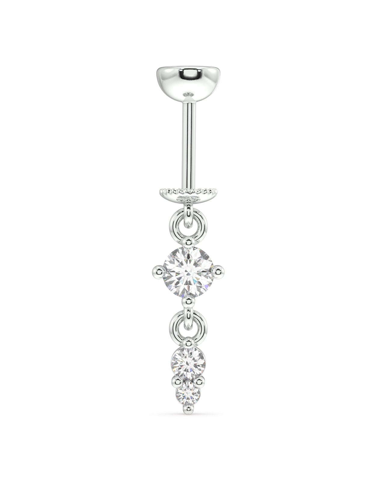 Multi stone charm luxury hanging
