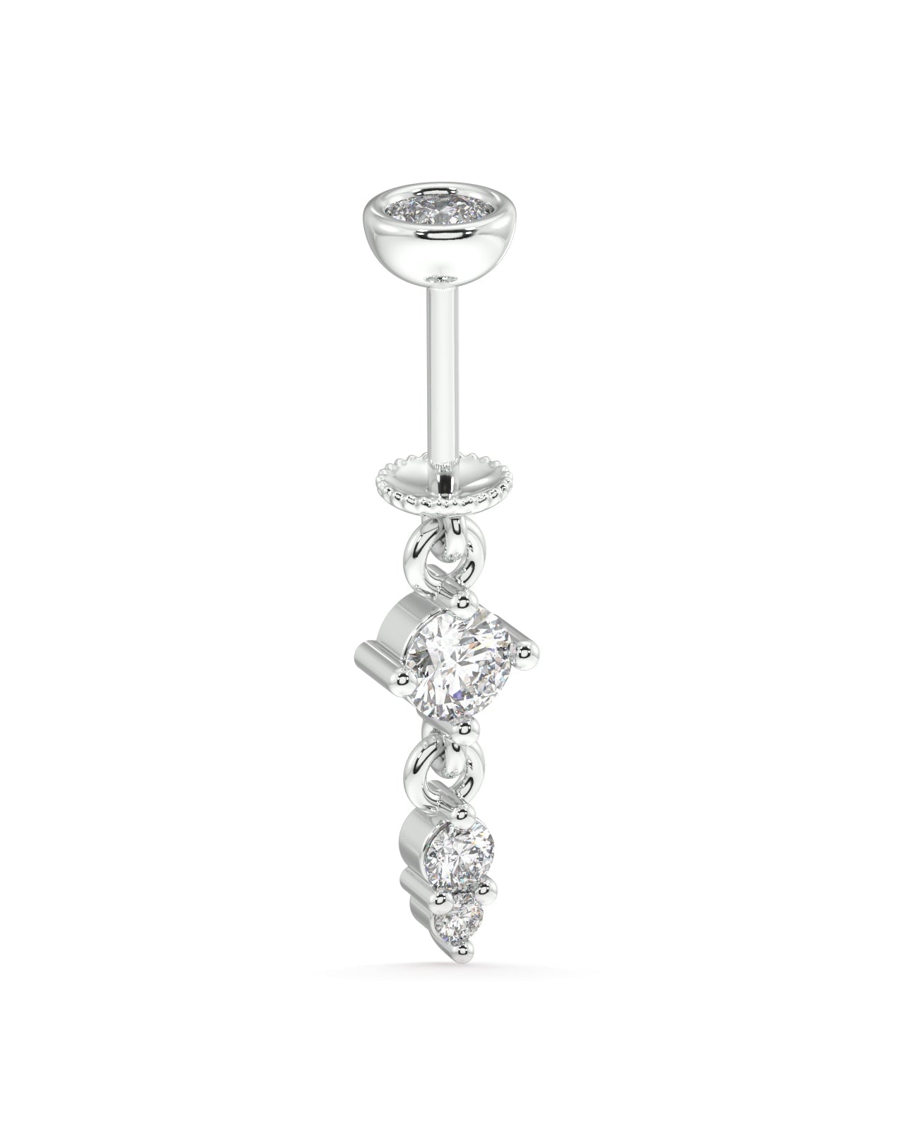 Multi stone charm luxury hanging