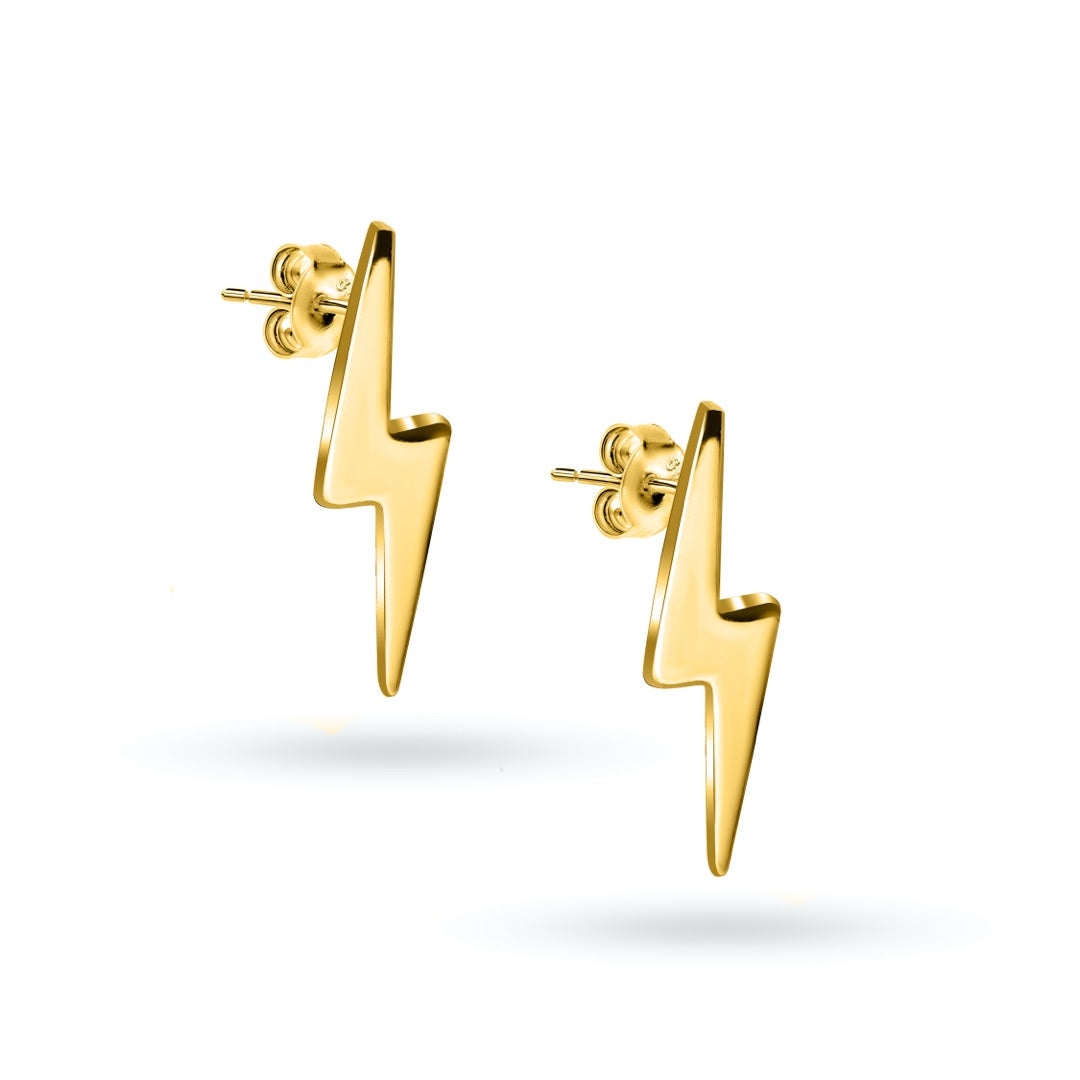 Dainty Thunder lightning stud earring set - Pair
