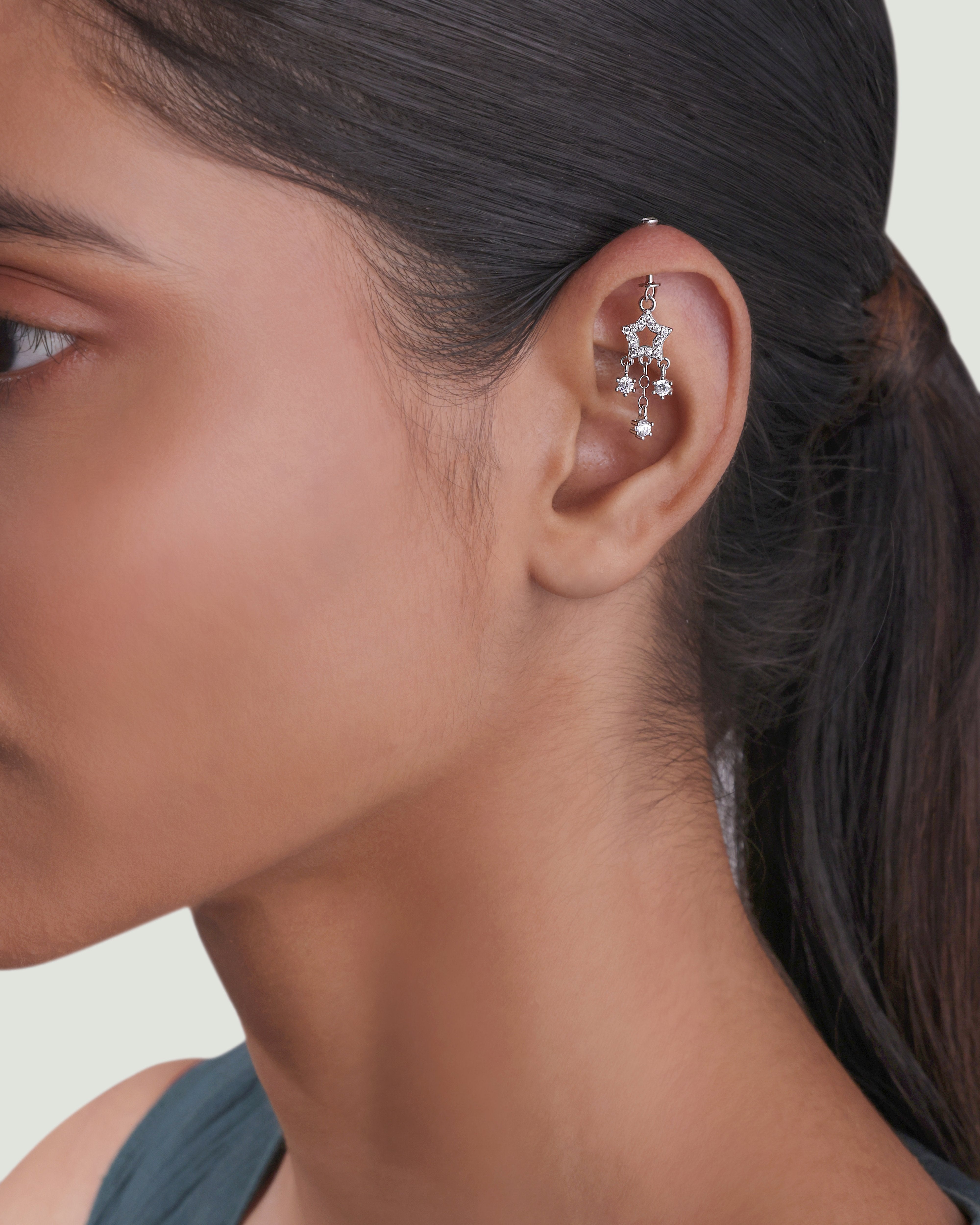 Multi Stone Drops - Helix Hanging