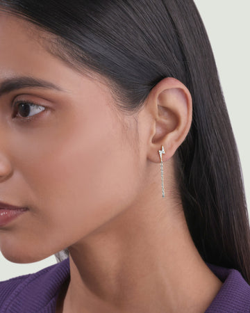 Thunder Dangler Chain Earrings