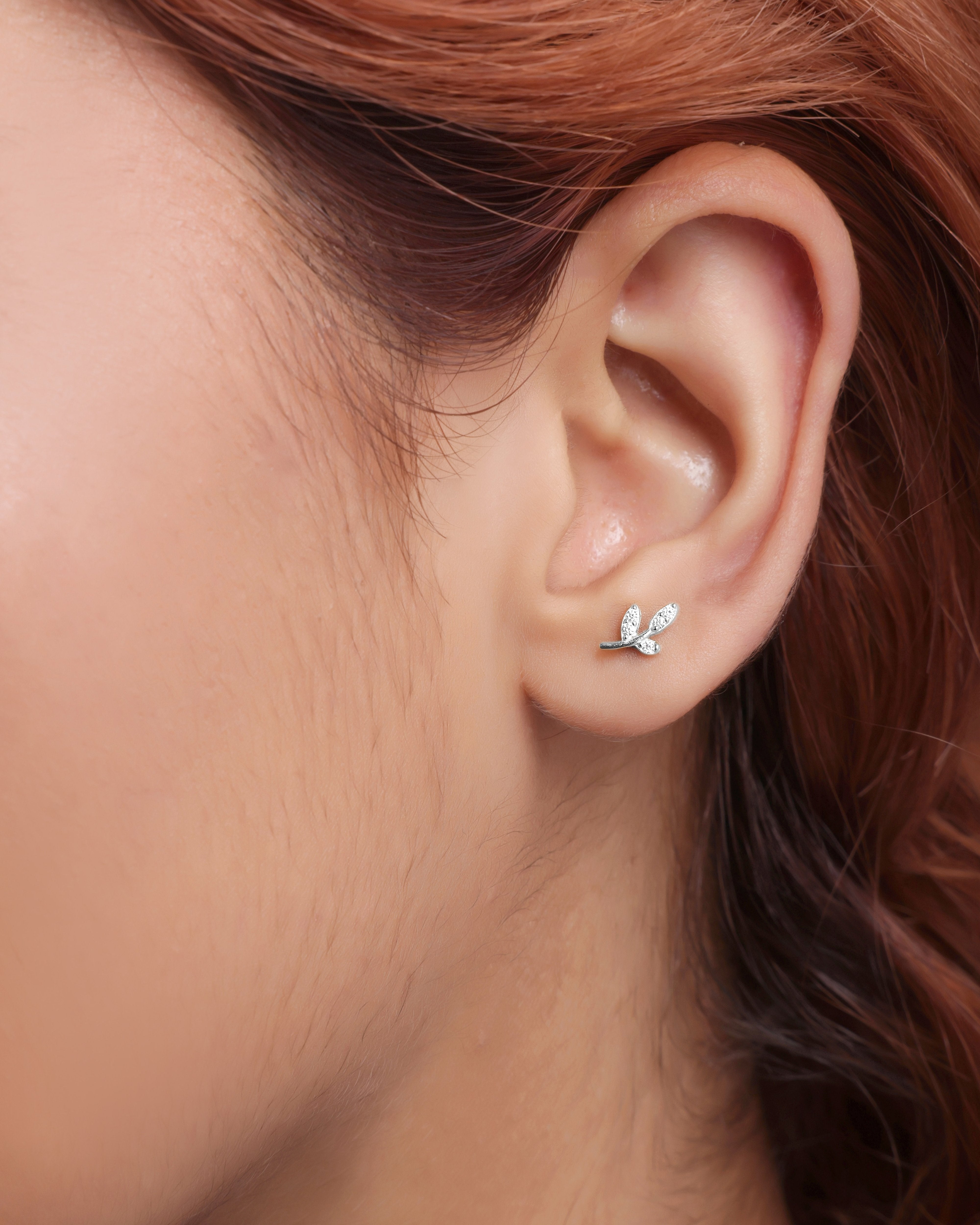 Marqa Leaf Stud Earring