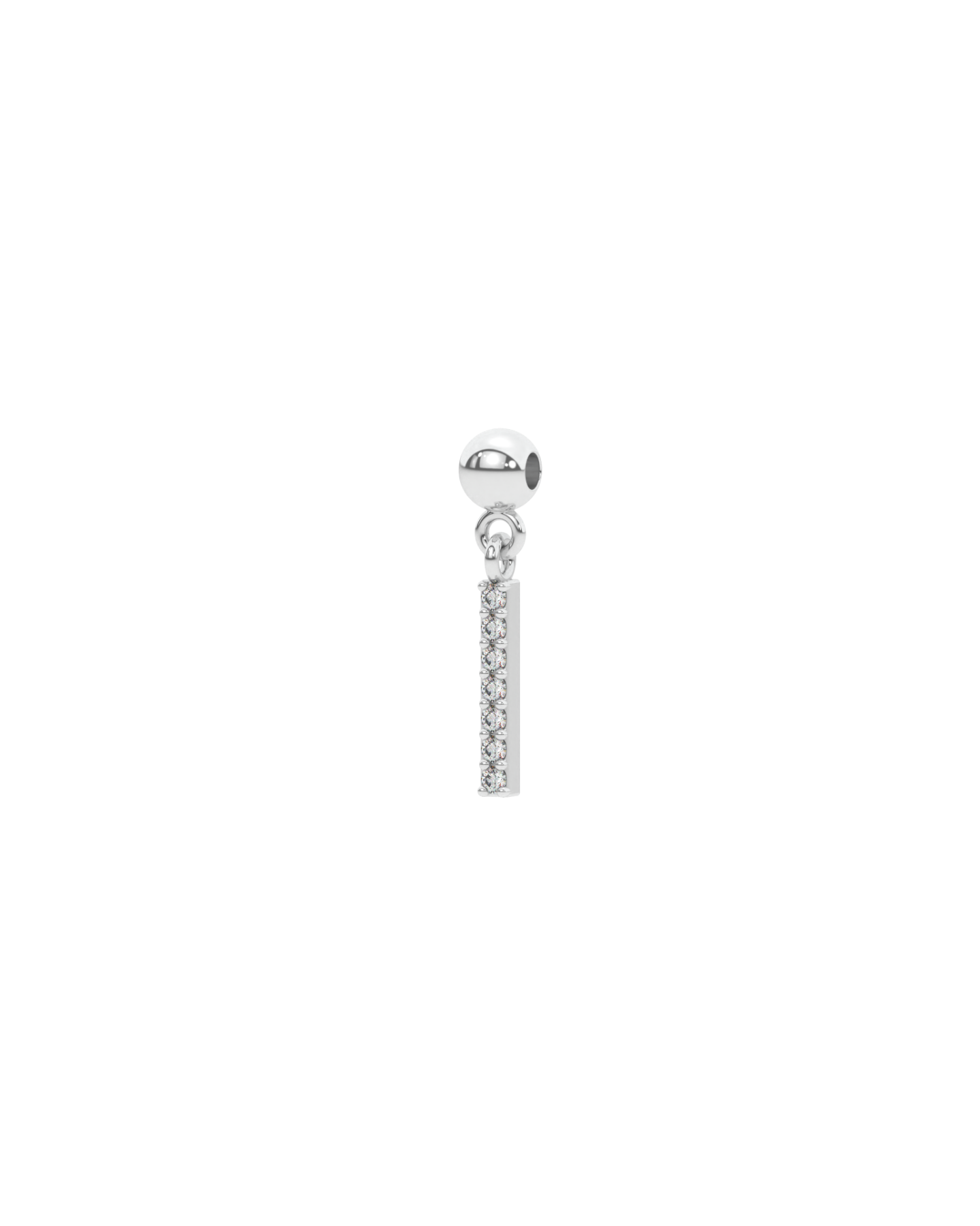 Letter "I" bead charm