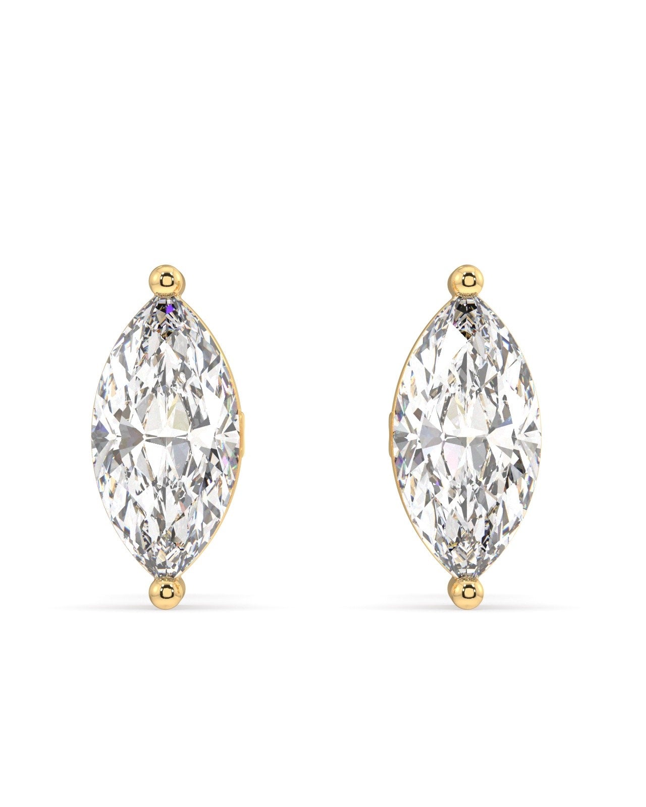 Single Marquise Stud Earring