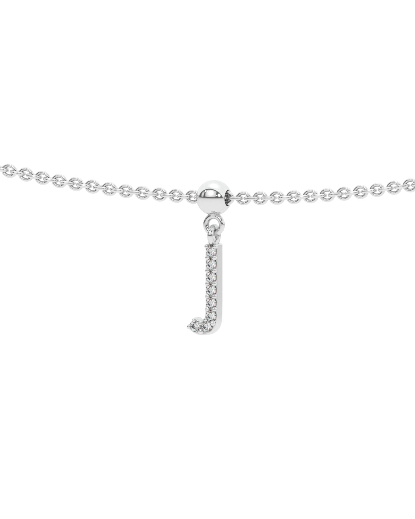 Letter "J" bead charm