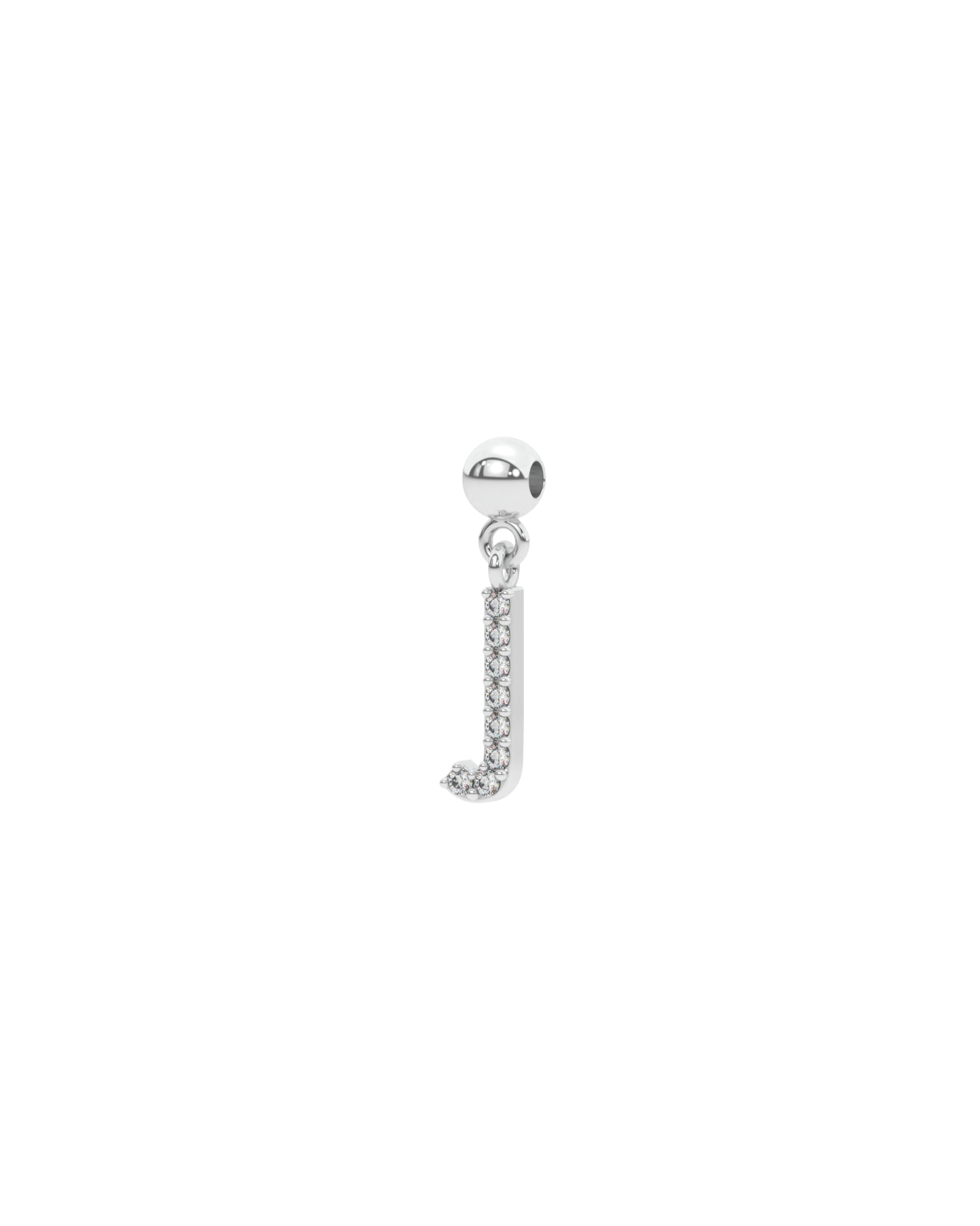 Letter "J" bead charm