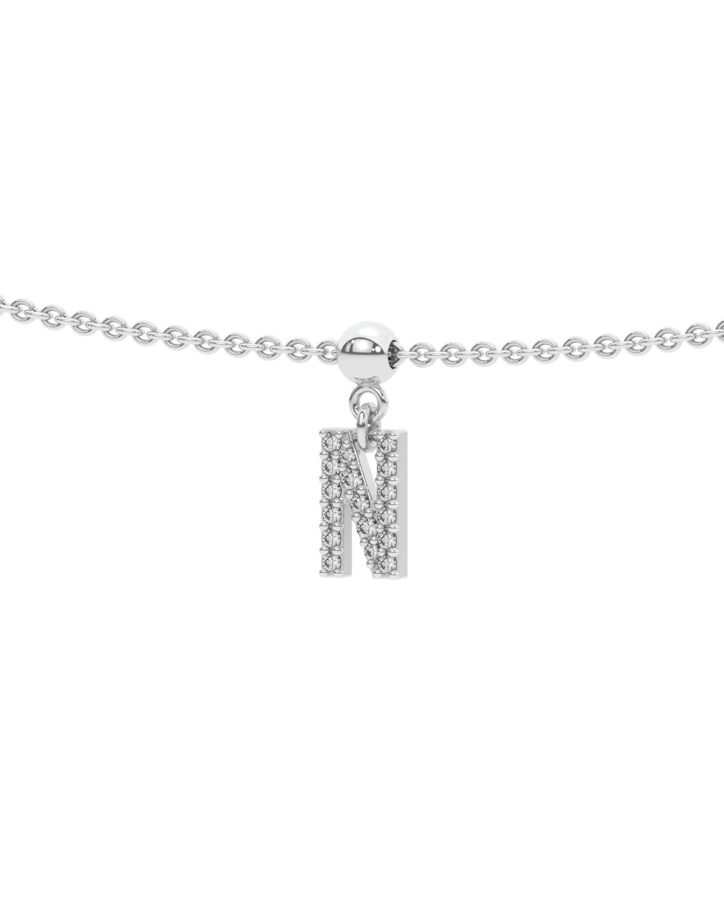 Letter "N" bead charm