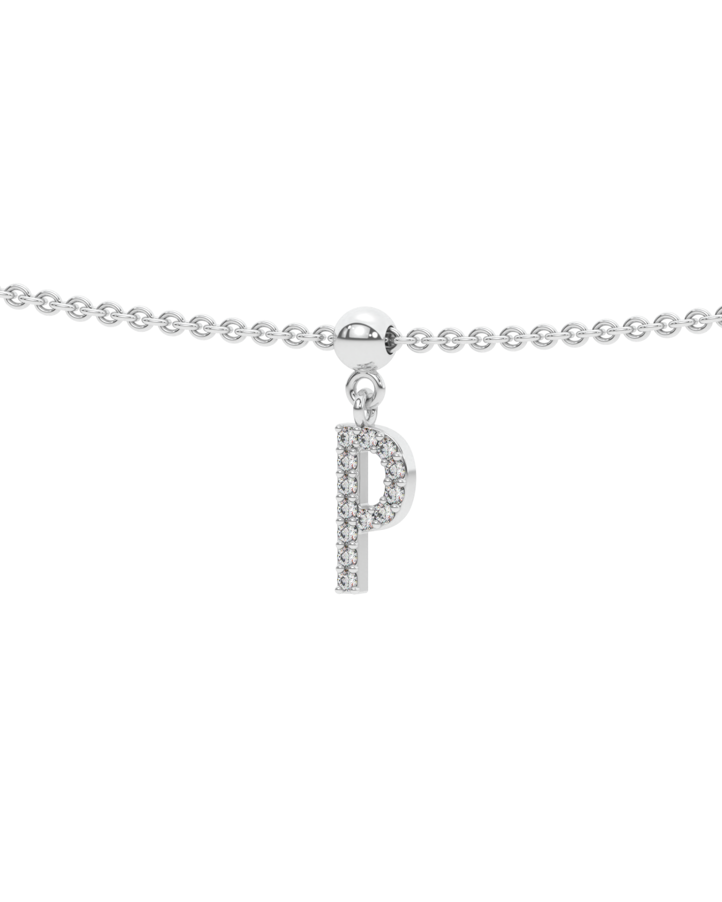 Letter "P" bead charm