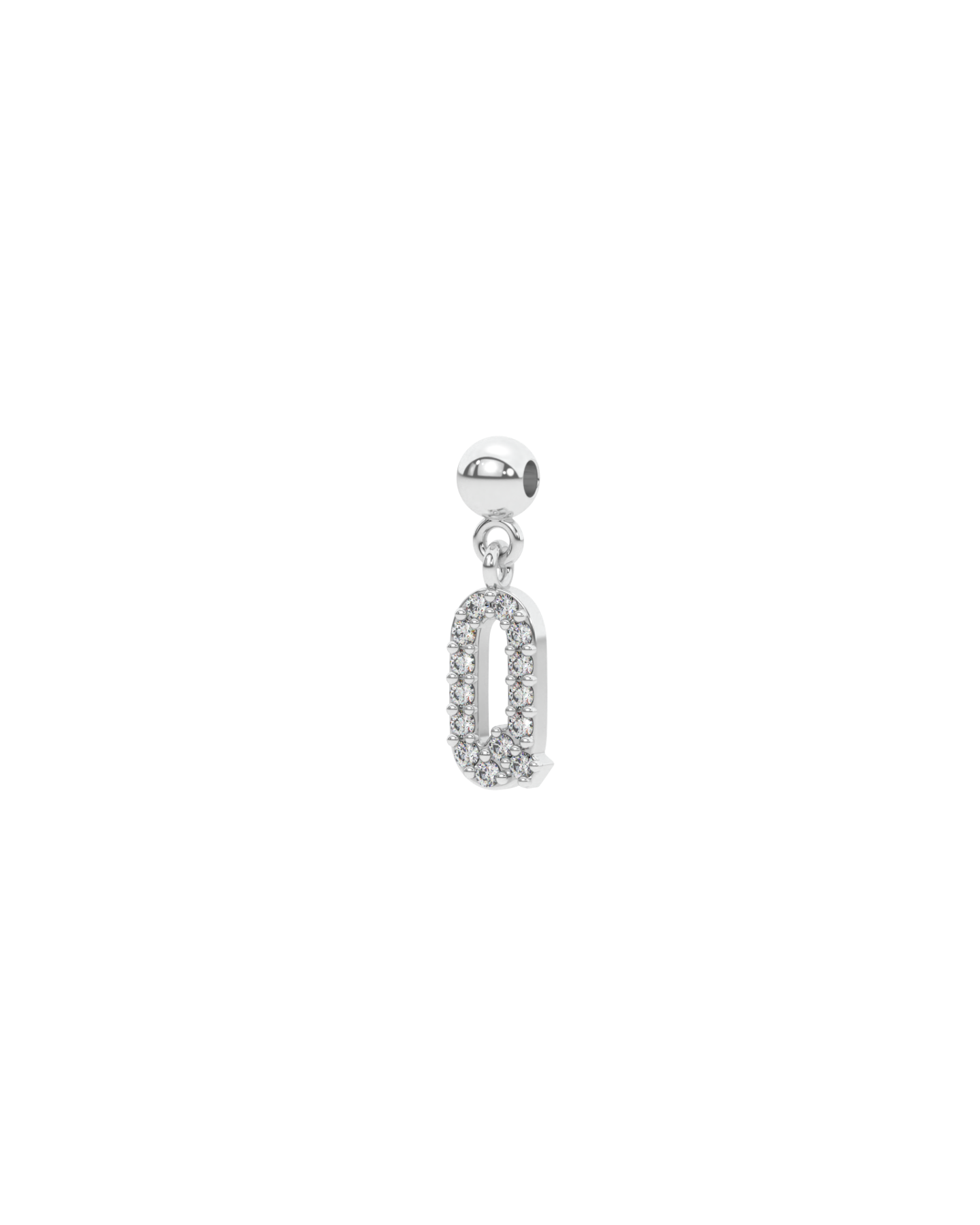 Letter "Q" bead charm