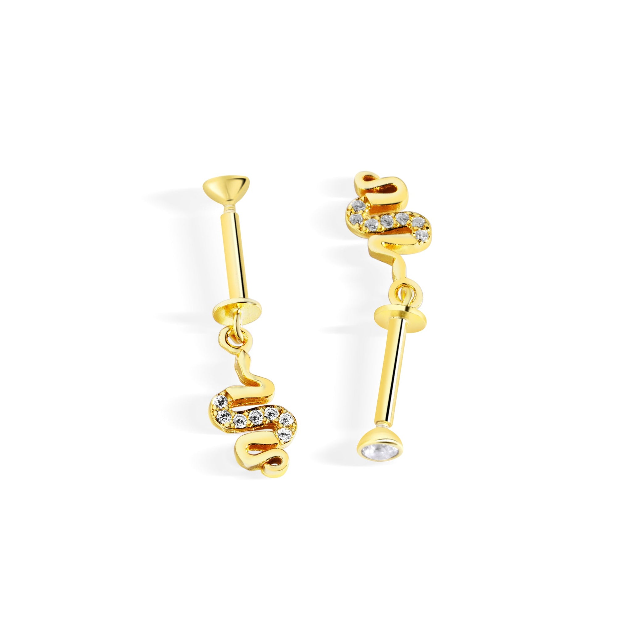 Exclusive Serpent Helix Hanging Earrings