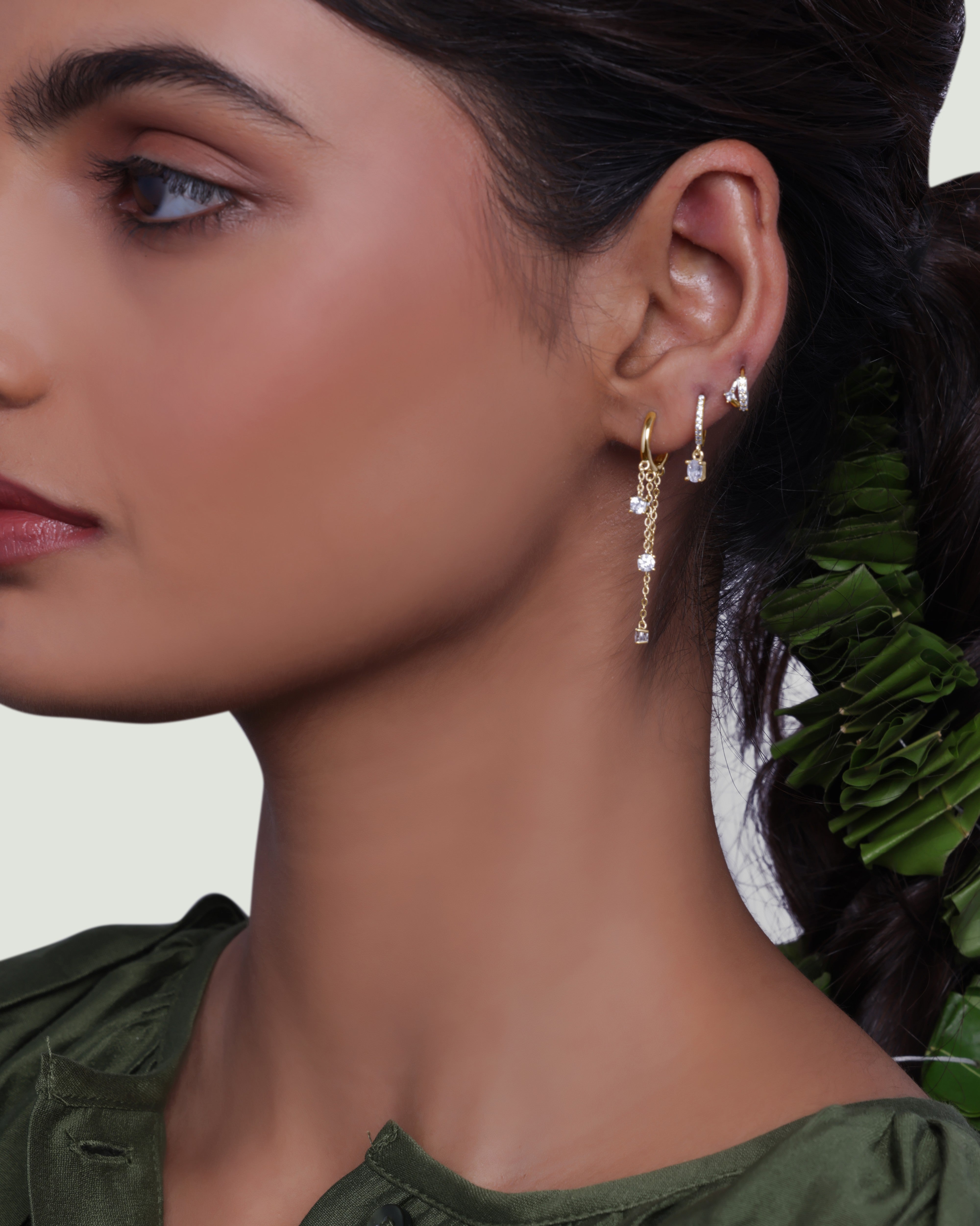 Corisande Chain Connector Earrings