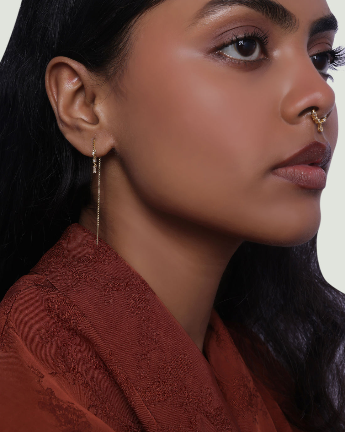 Rosabella Chain Connector Earrings