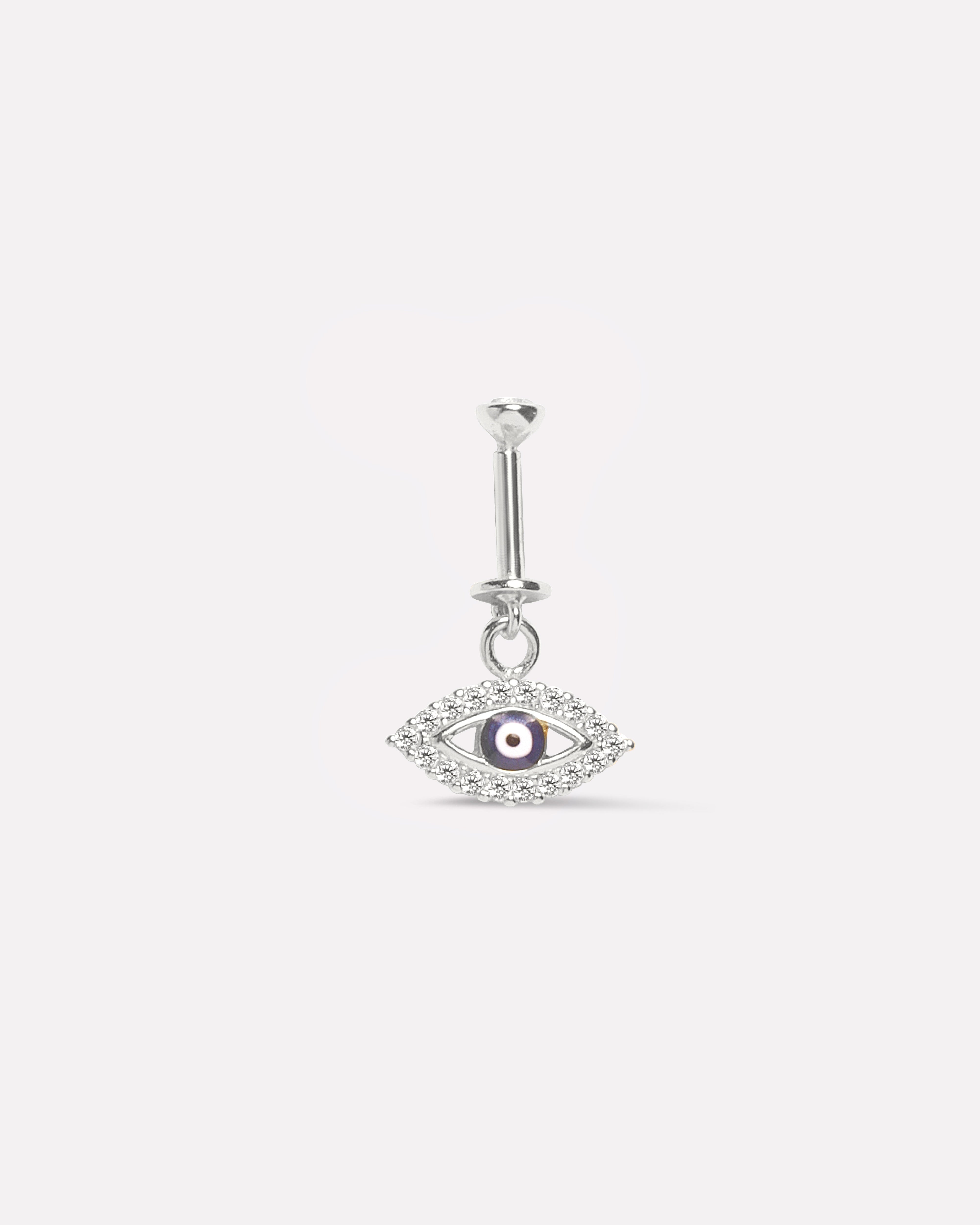 Enamel Blue Evil Eye Helix Piercing Hanging Earrings