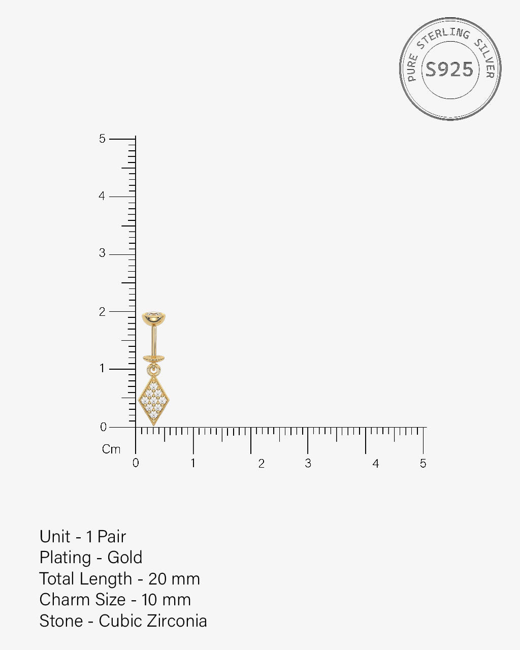 Edgy Helix Hanging Earrings