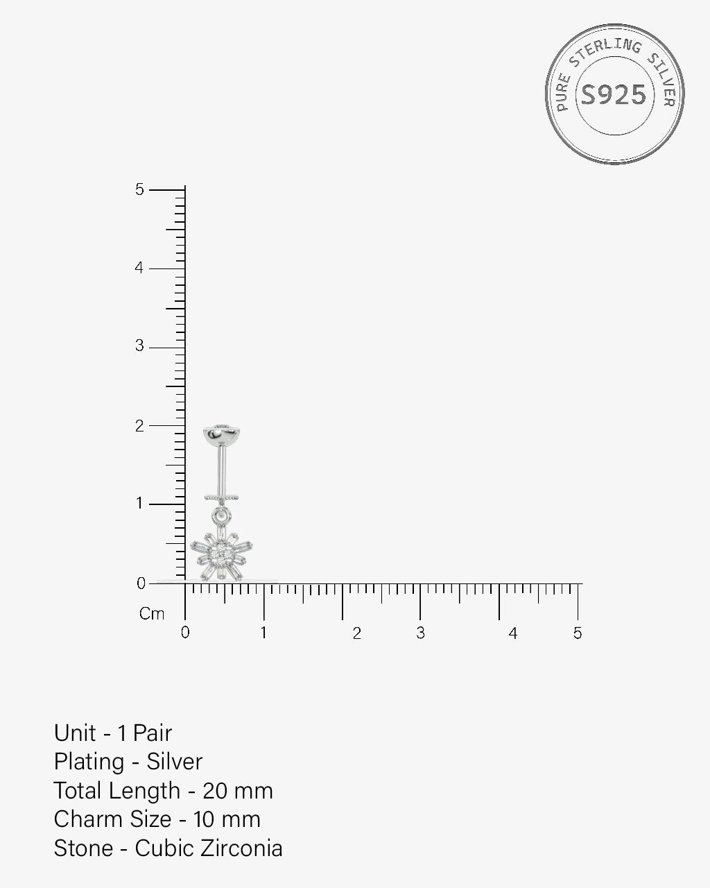 Flaky Crystal Helix Hanging Earrings