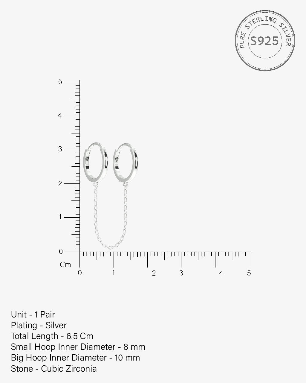 Chain Connector Essential Hoop Chain Earrings