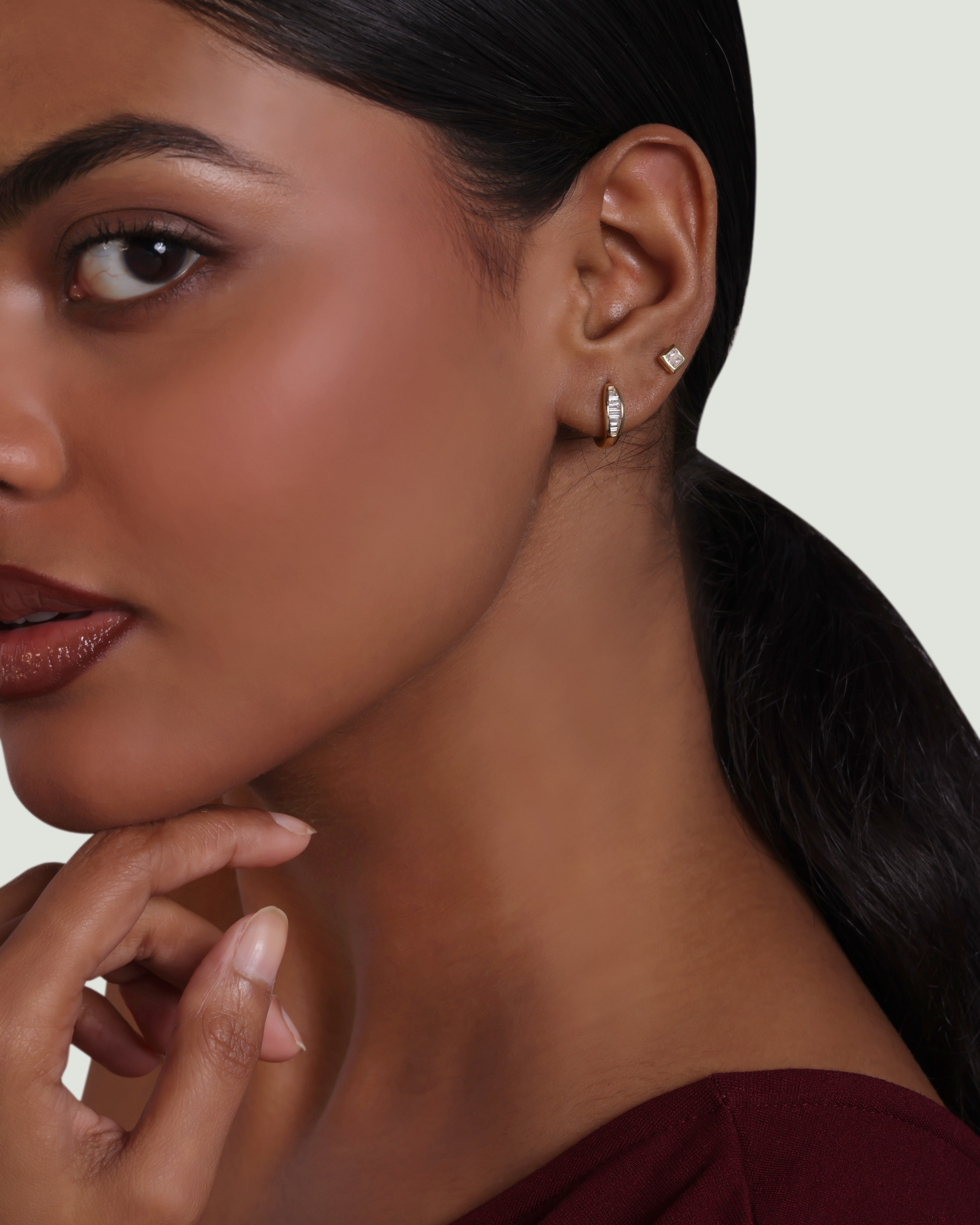 Luna Wave Hoop Earrings