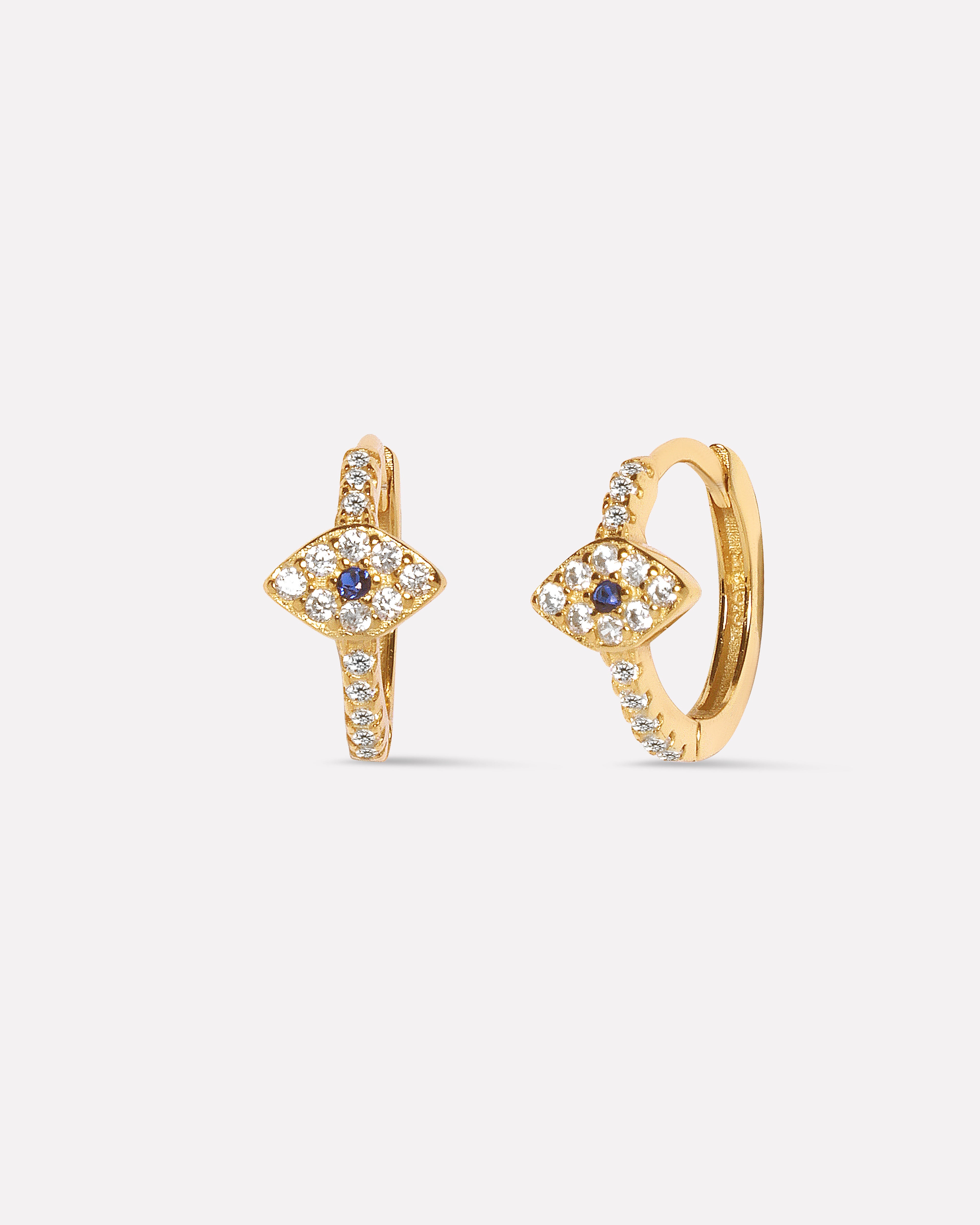 Evil Eye Huggee Hoop Earrings