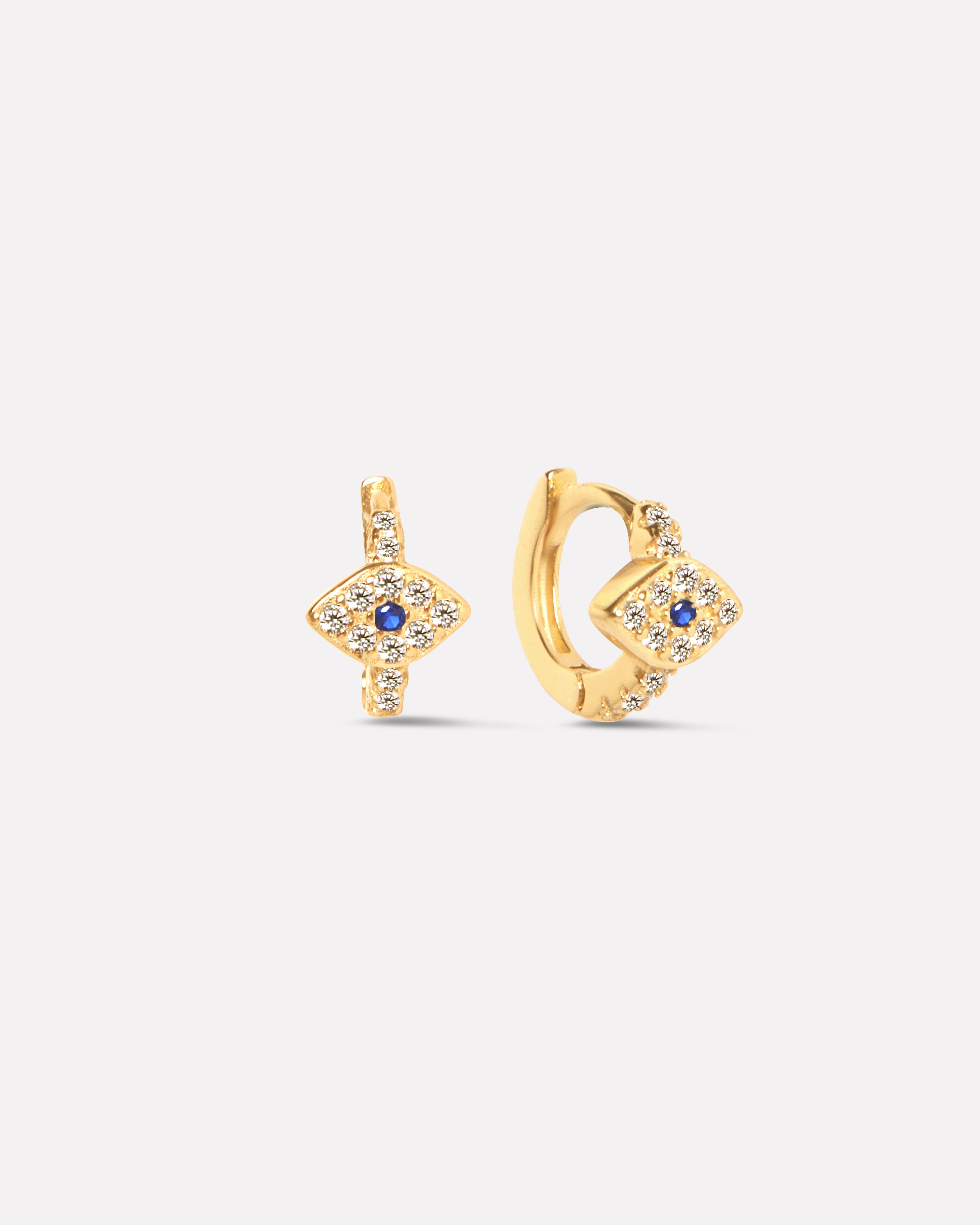 Evil Eye Huggee Hoop Earring