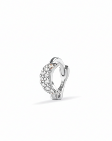 Moon Huggee Hoop Earrings