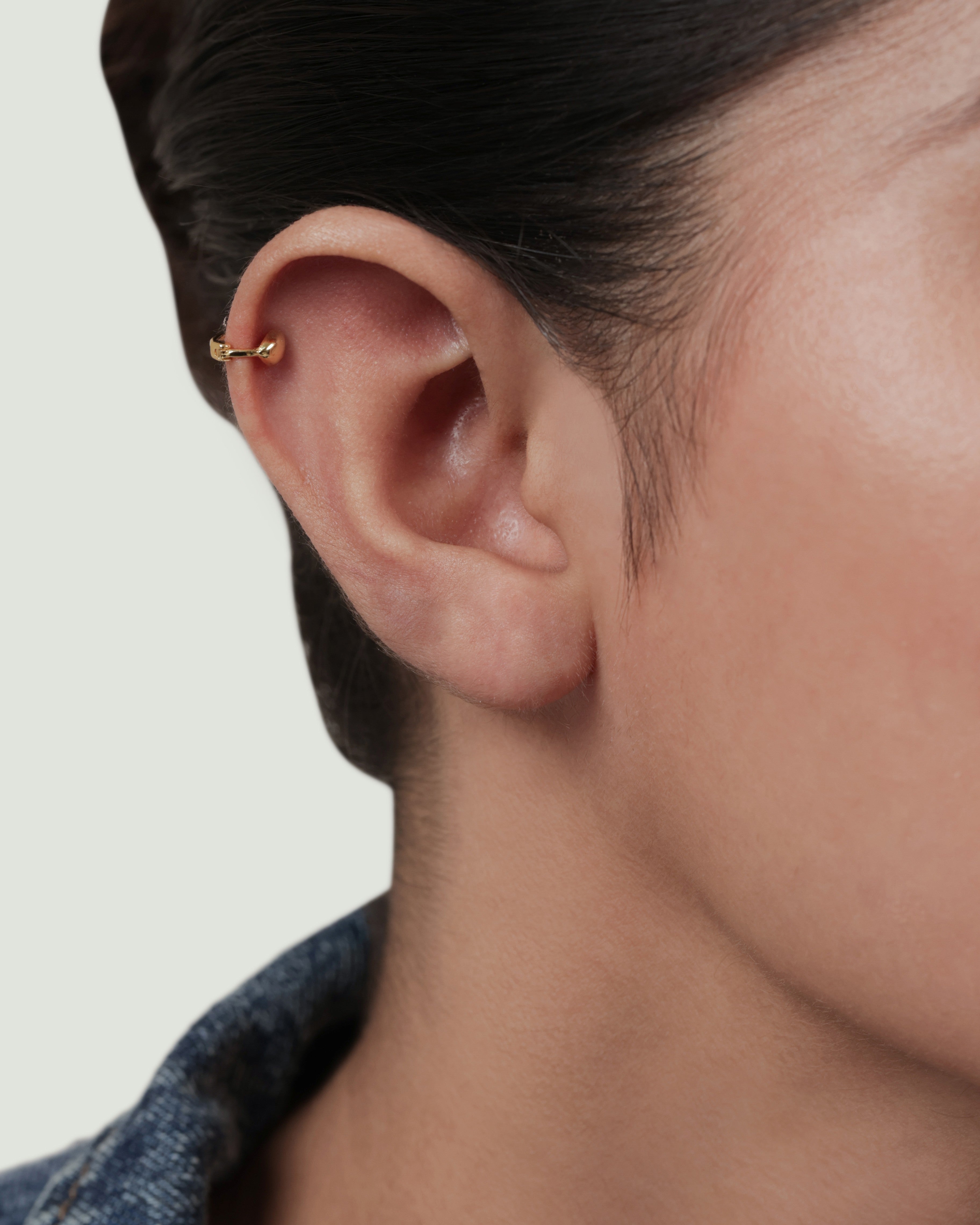 Huggie Heart Hoop Earrings