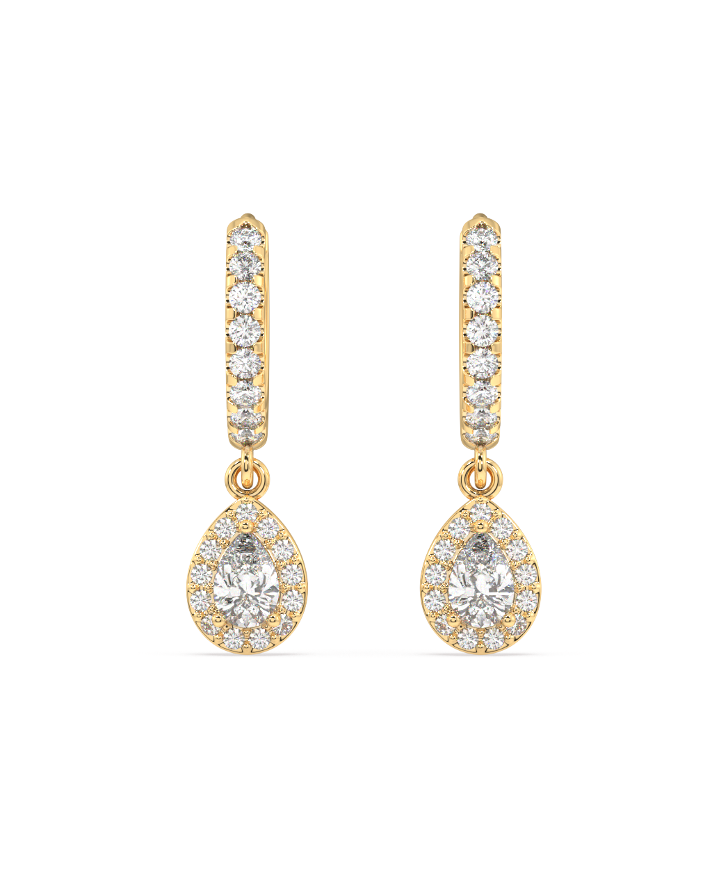 Big Drop Hoop Earrings