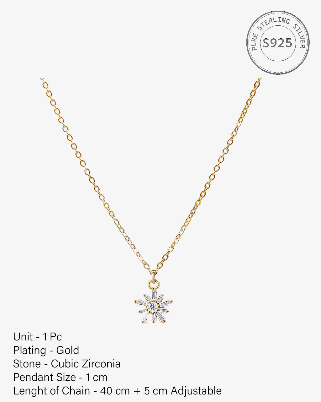 Flaky Silver necklace