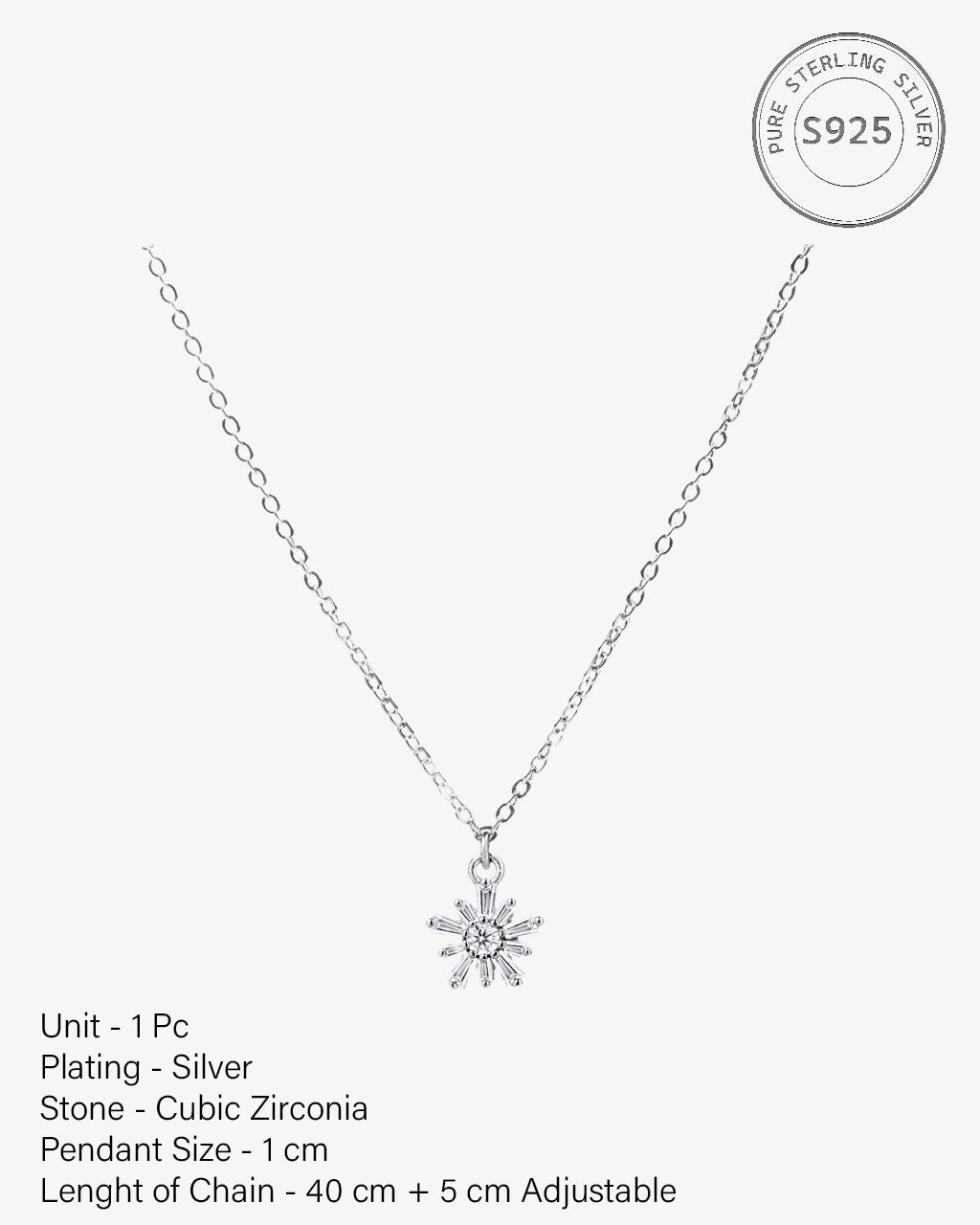 Flaky Silver necklace