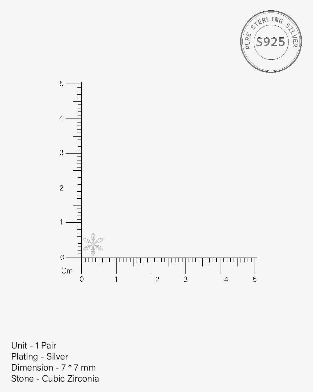 Snowflake Stud Earrings