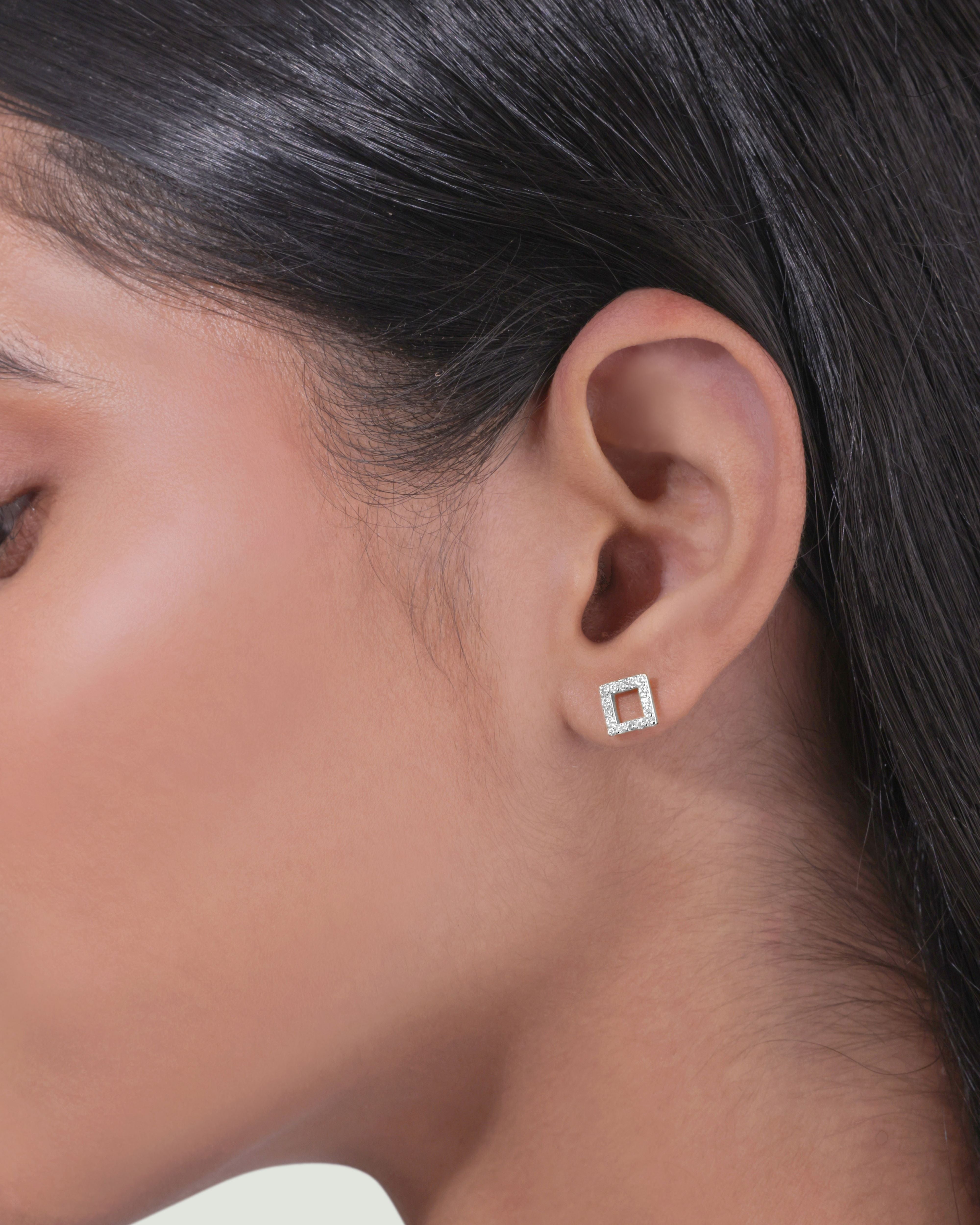 Square Essence Stud Earring