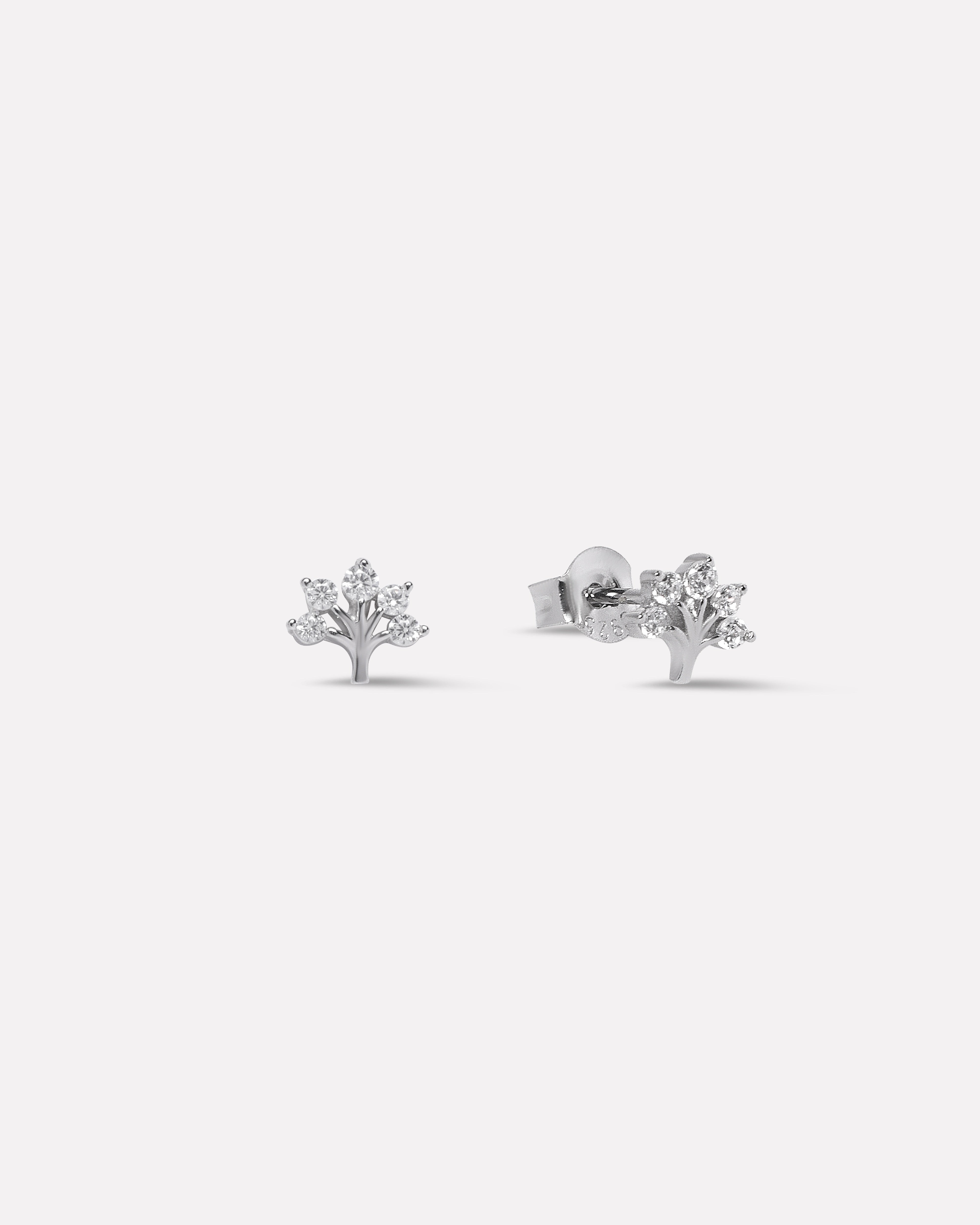 Tree Of Life - Zircon Enhanced Stud Earring