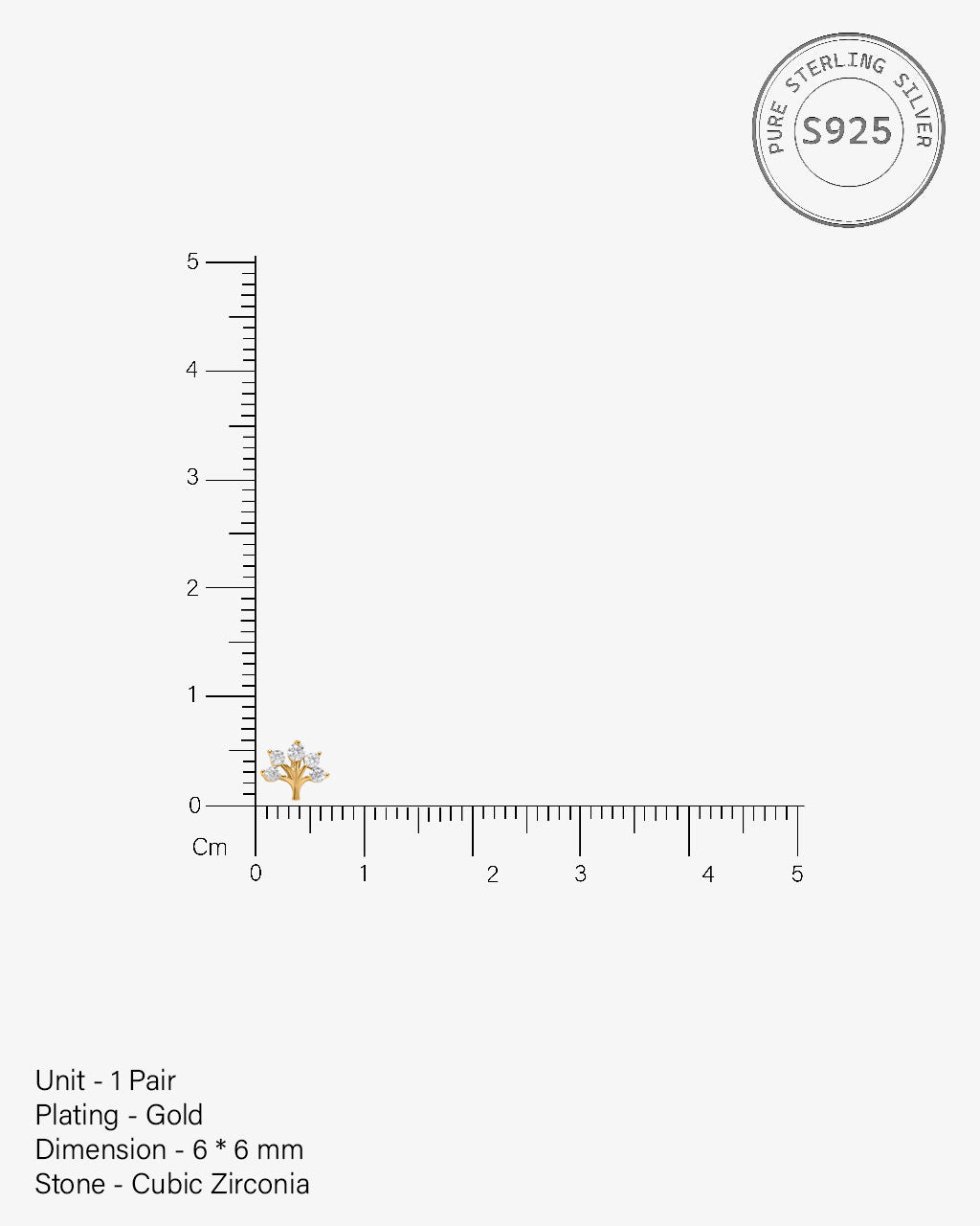 Tree Of Life - Zircon Enhanced Stud Earrings
