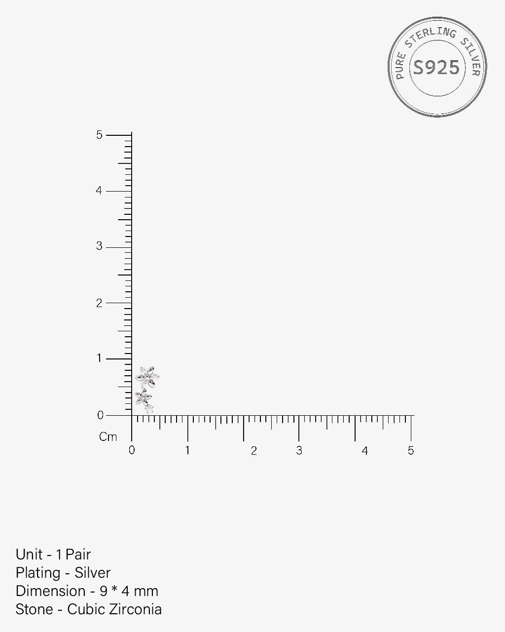 Dainty Floral Curve Stud Earrings