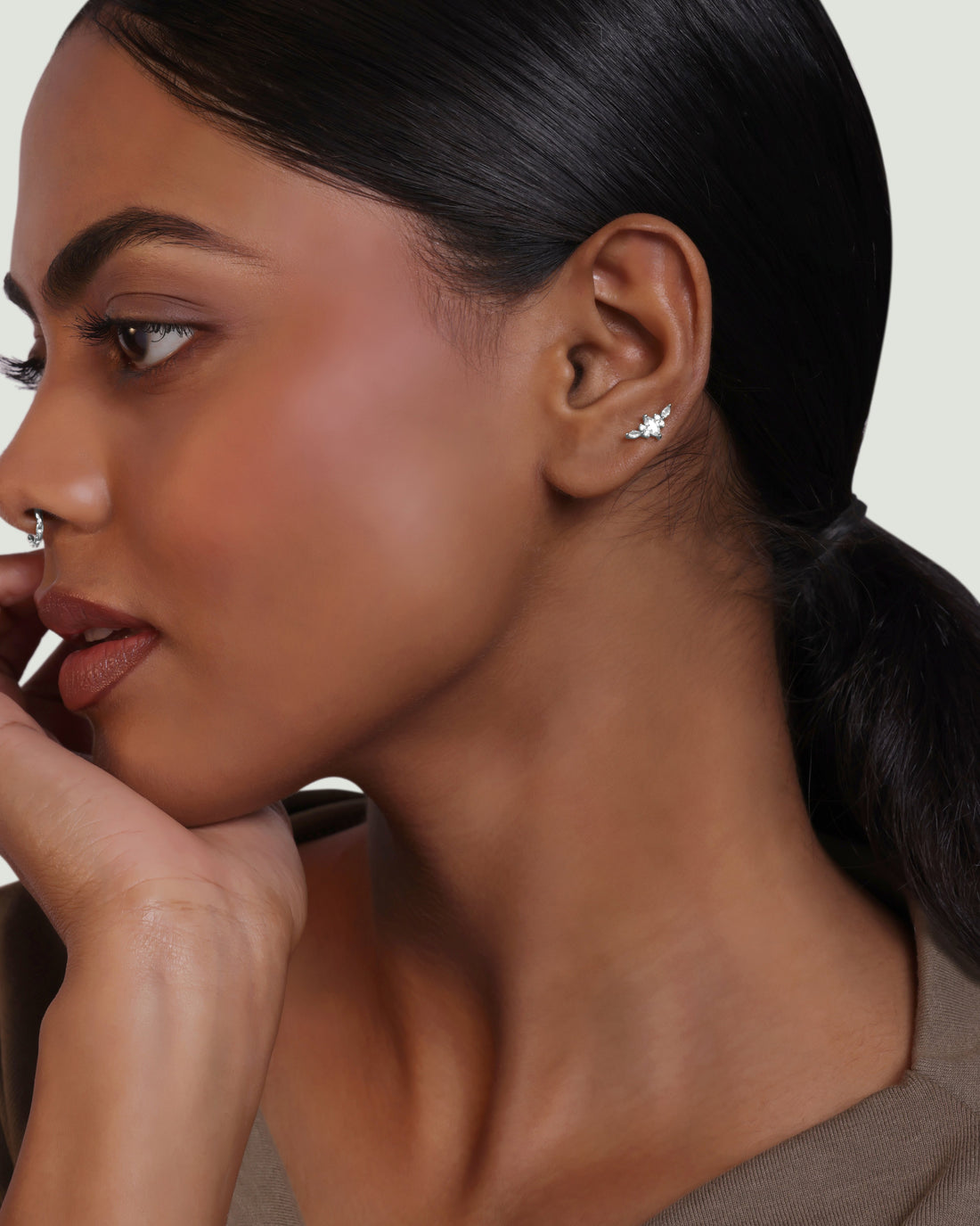 Ayra Flat Back Stud Earrings