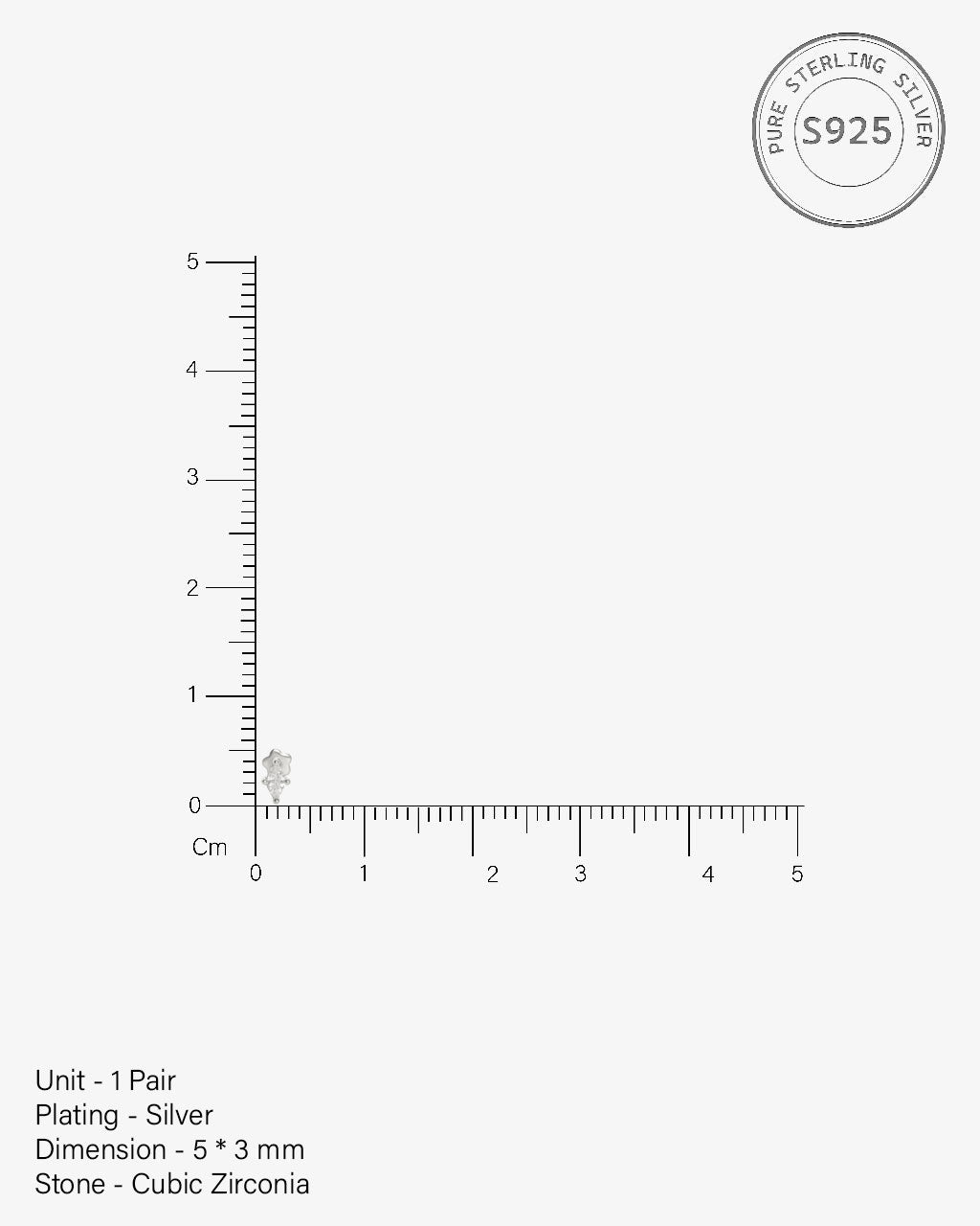 Aura Flat Back Stud Earrings