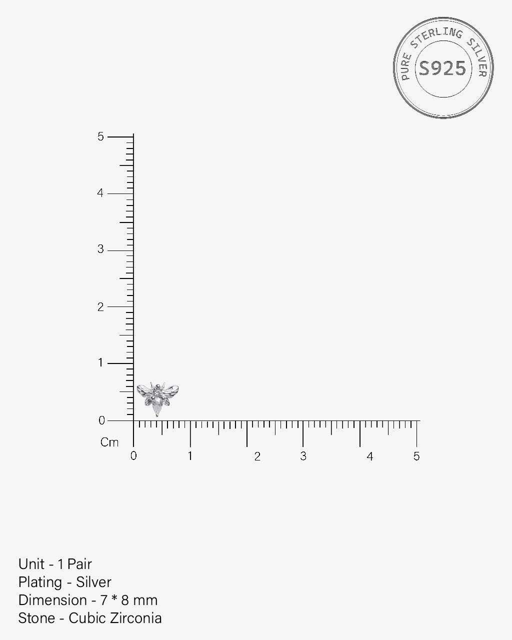 Luxury Bee Stud Earrings